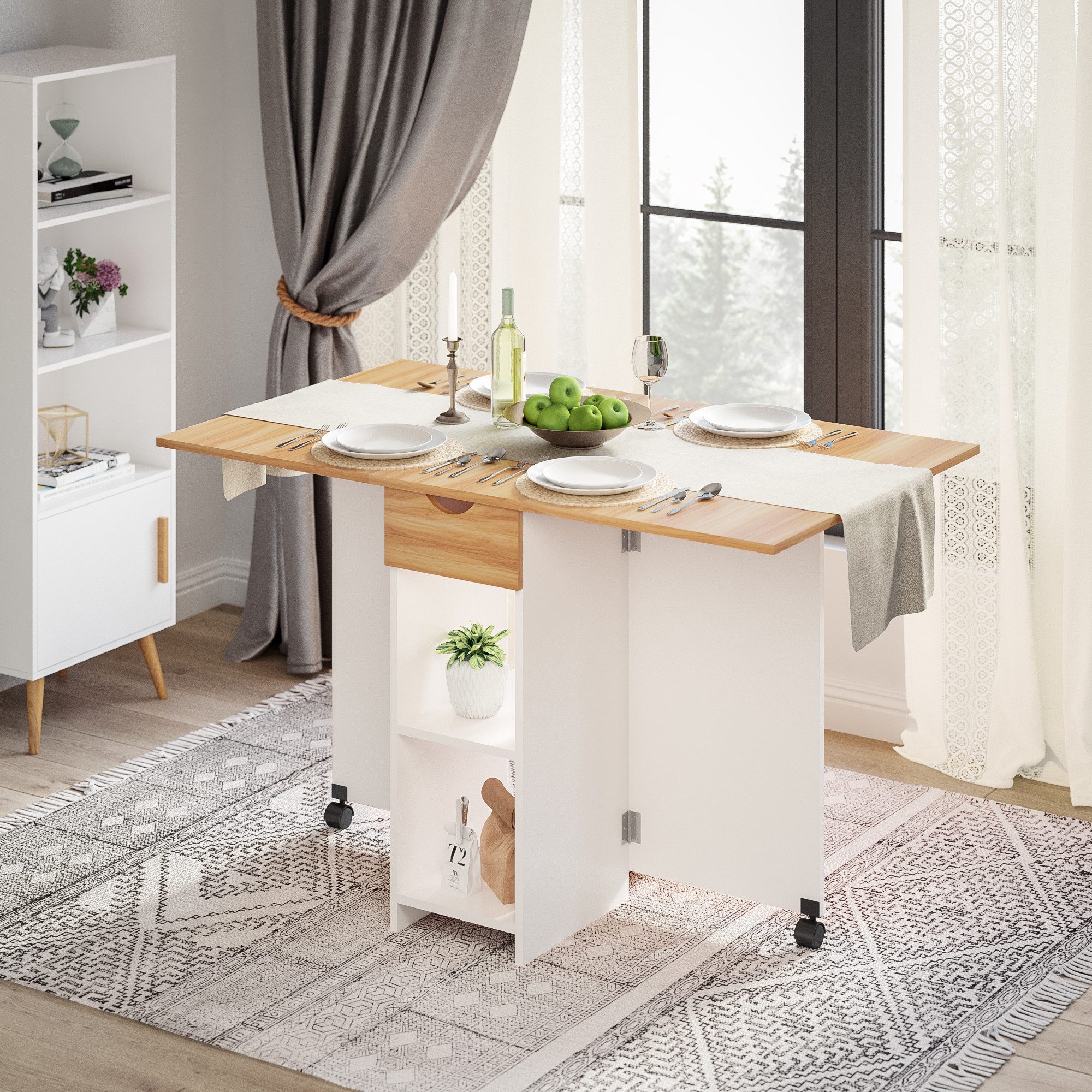 Mondeer Esstisch Klappbarer Esstisch, mit 1 günstig online kaufen