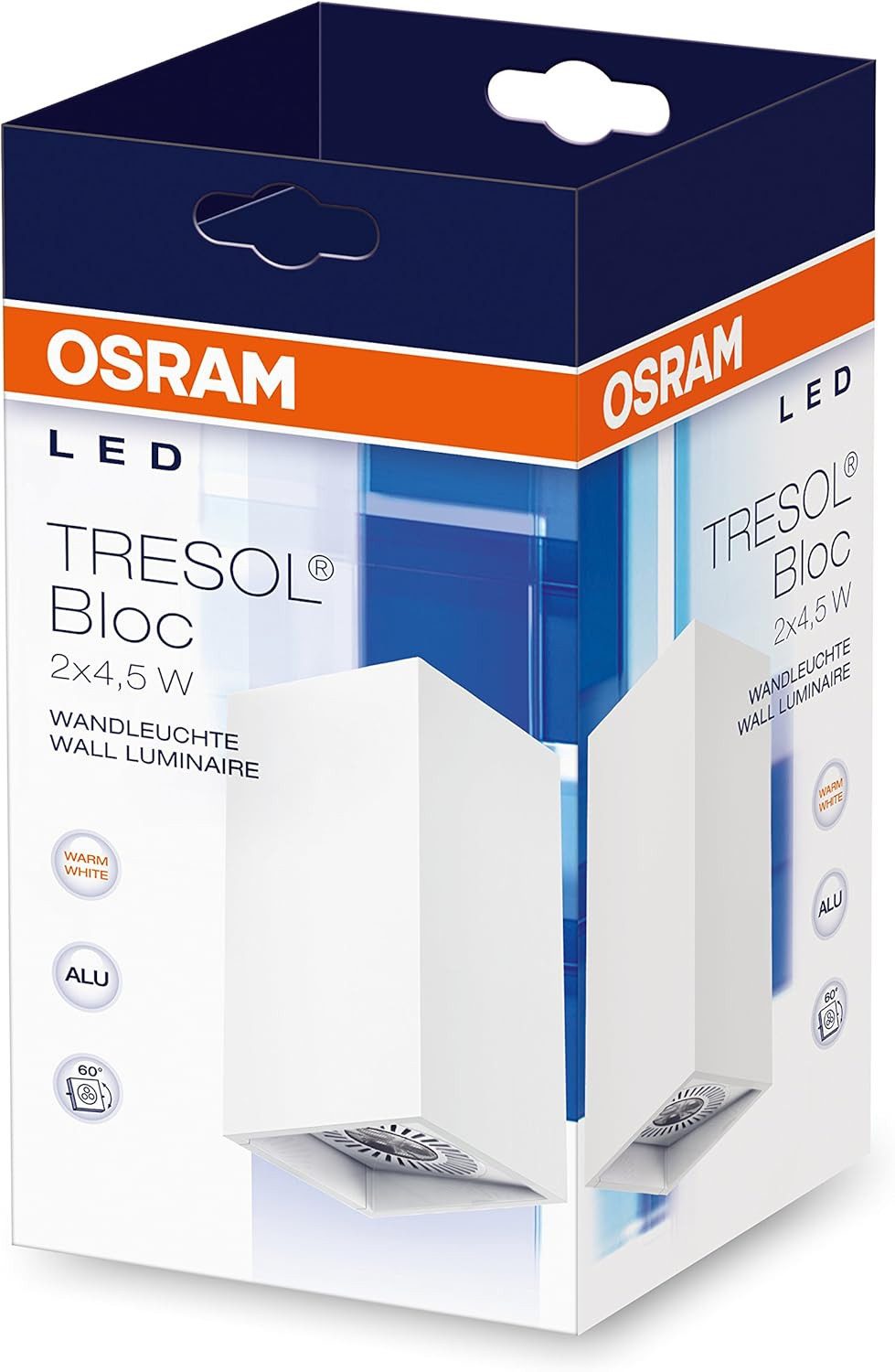 Osram Außen-Wandleuchte Osram LED-Wandleuchte, Tresol, weiß, Innenleuchte, horizontale und ver, Osram LED-Wandleuchte, Tresol, weiß, Innenleuchte, horizontale und ver