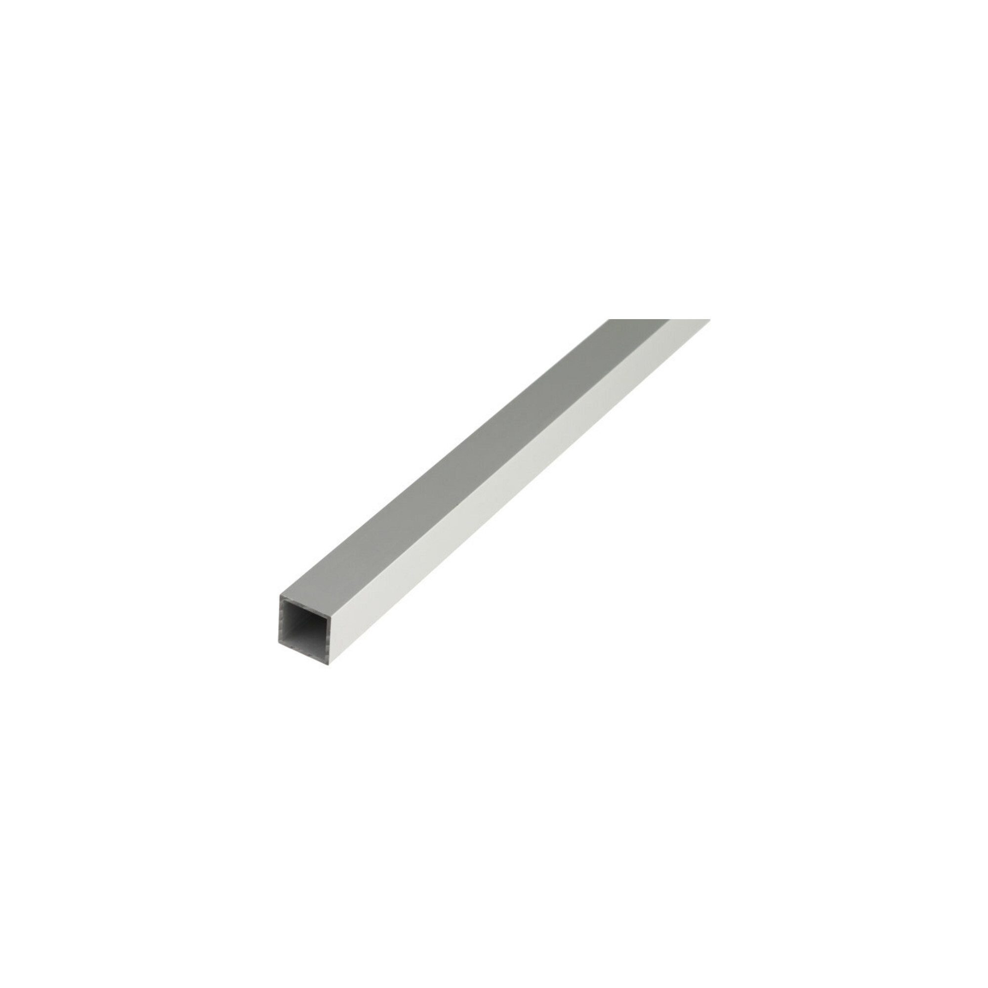 Alberts Türfeststeller GAH Alberts Quadratrohr glatt L2.000xB15xH15xS1mm Aluminium silberf. E