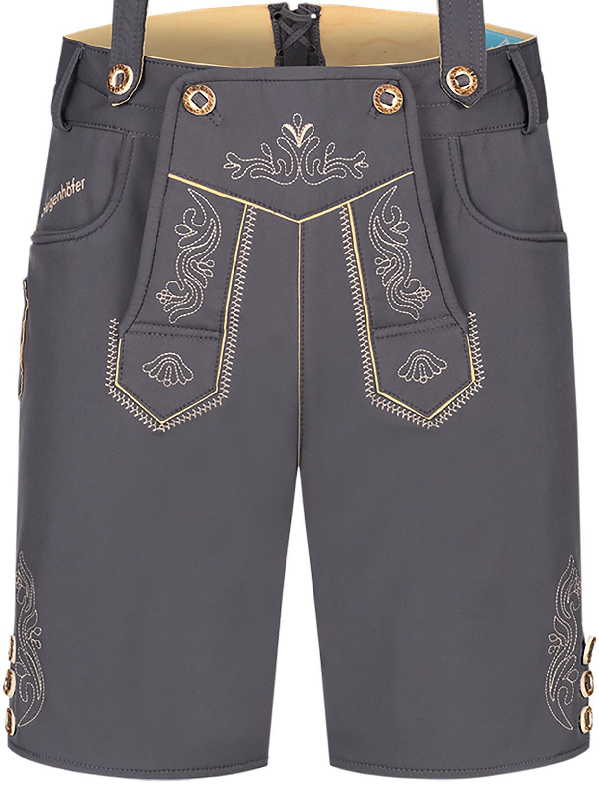Steigenhöfer Manufaktur Trachtenhose Lukas Softshellhose mit Trägern – Lederhose Herren Stil Tracht Atmungsaktiv - Schnell trocknend - Wasser- und windabweisend