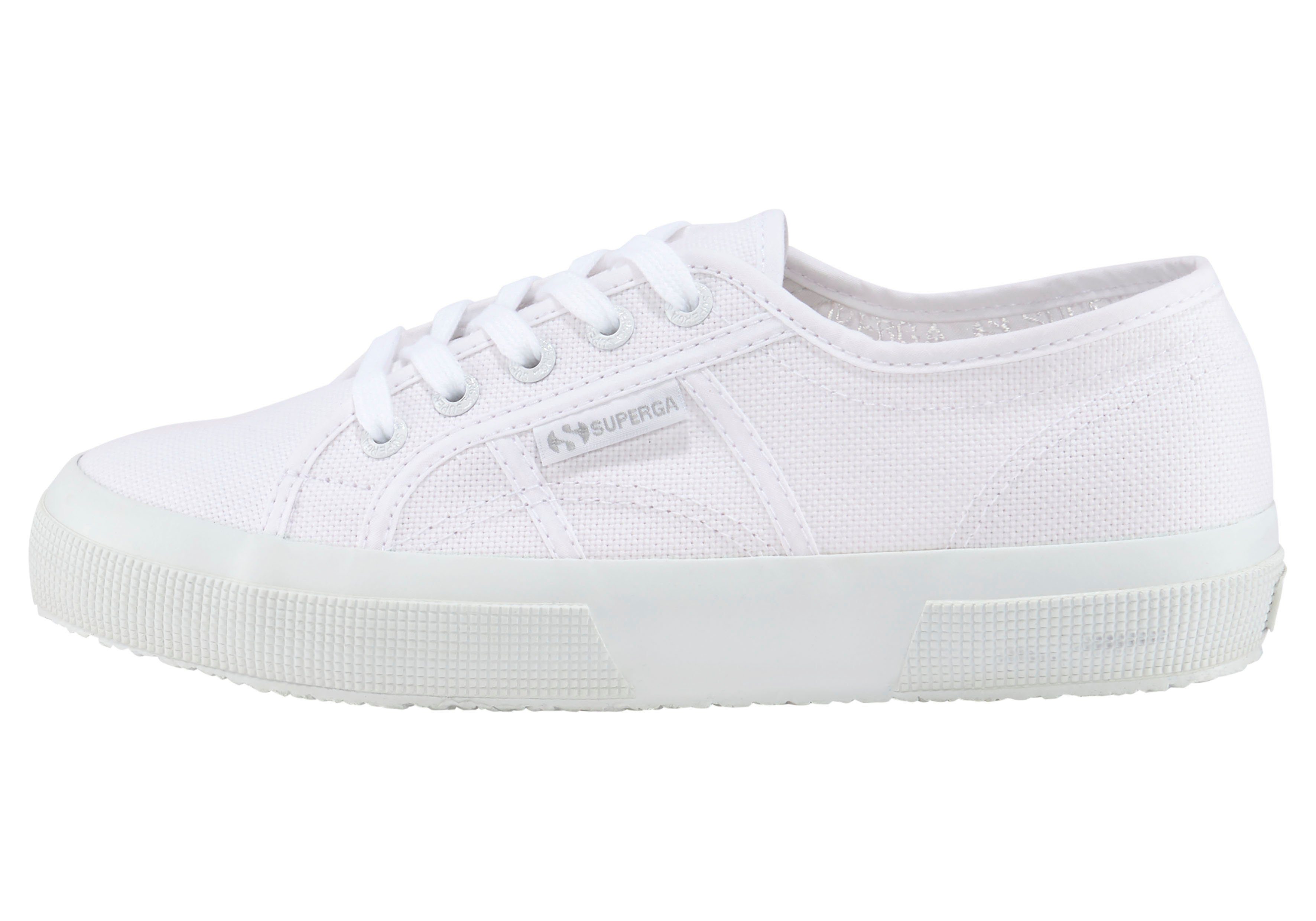 Canvas-Obermaterial reinweiß mit Cotu Superga klassischem Classic Sneaker