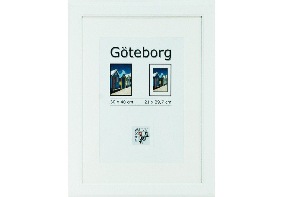 The Wall - the art of framing AG Bilderrahmen Holz Bilderrahmen Göteborg weiß, 30 x 40 cm
