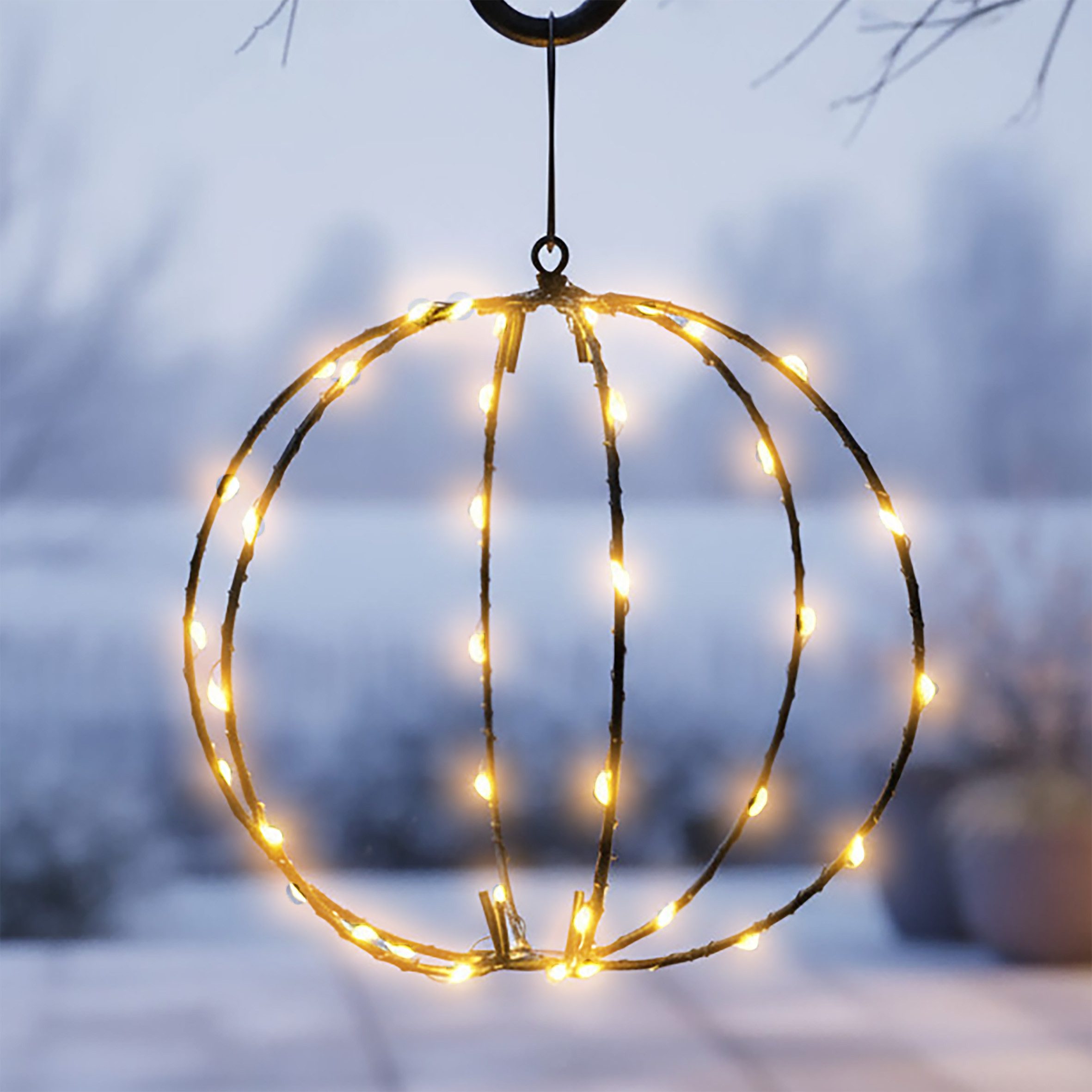 Spetebo LED-Dekofigur LED Leuchtkugel zum Hängen für Außen batteriebetriebe günstig online kaufen