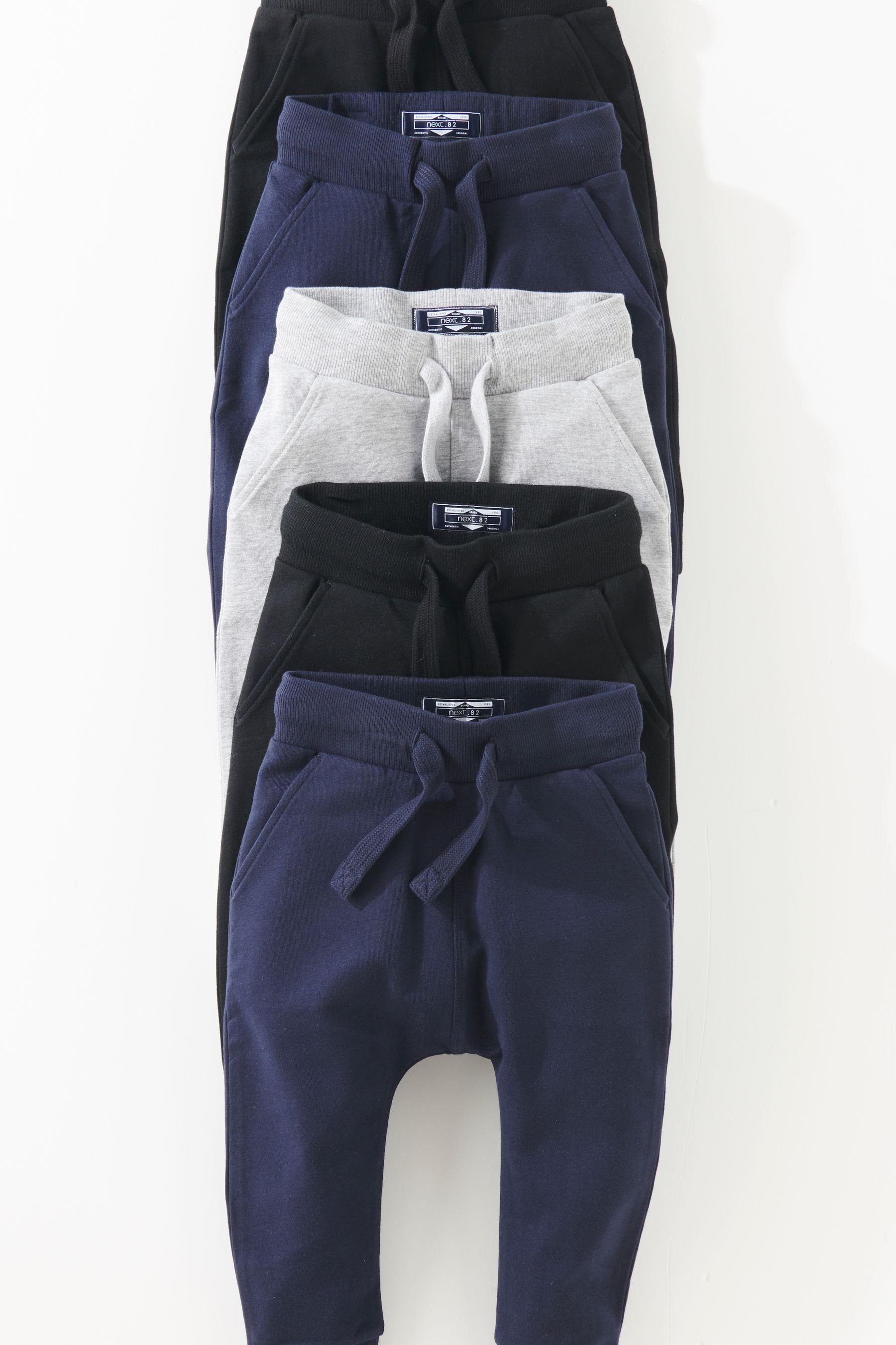 Black/Navy/Charcoal 5er-Pack im (5-tlg) Jogginghose Jogginghose Next