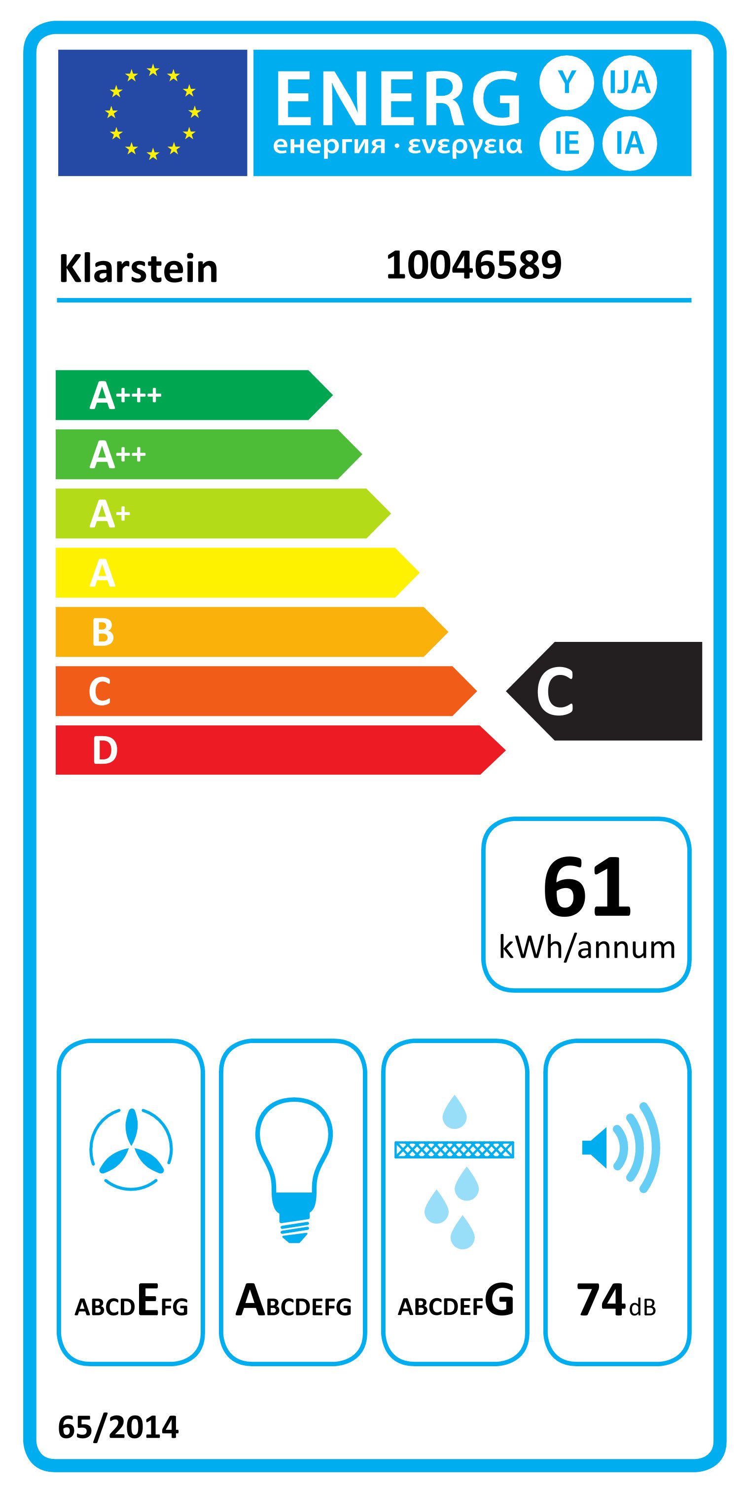 Energieeffizienzklasse: 