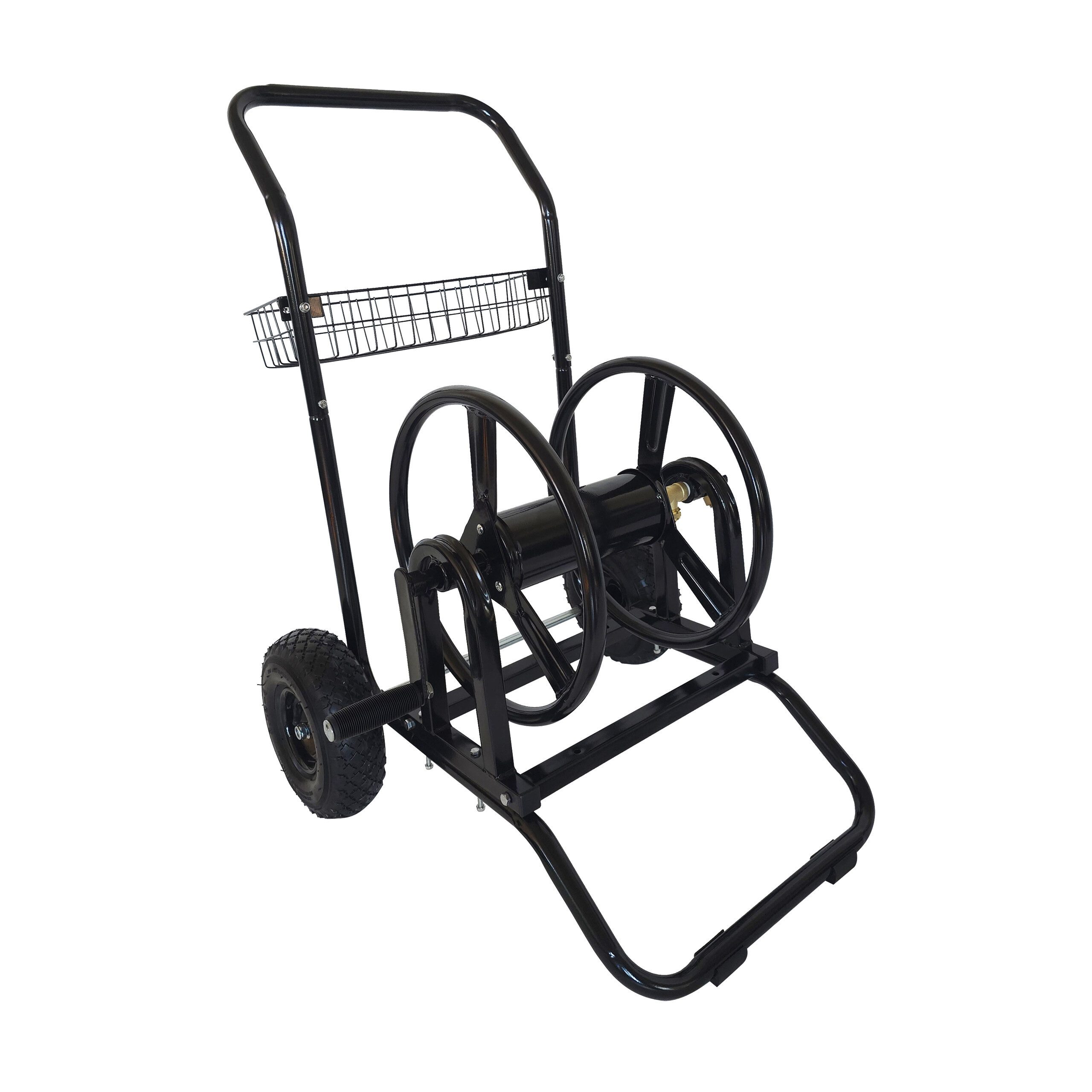 relaxdays Schlauchwagen für 60 m, schwarz