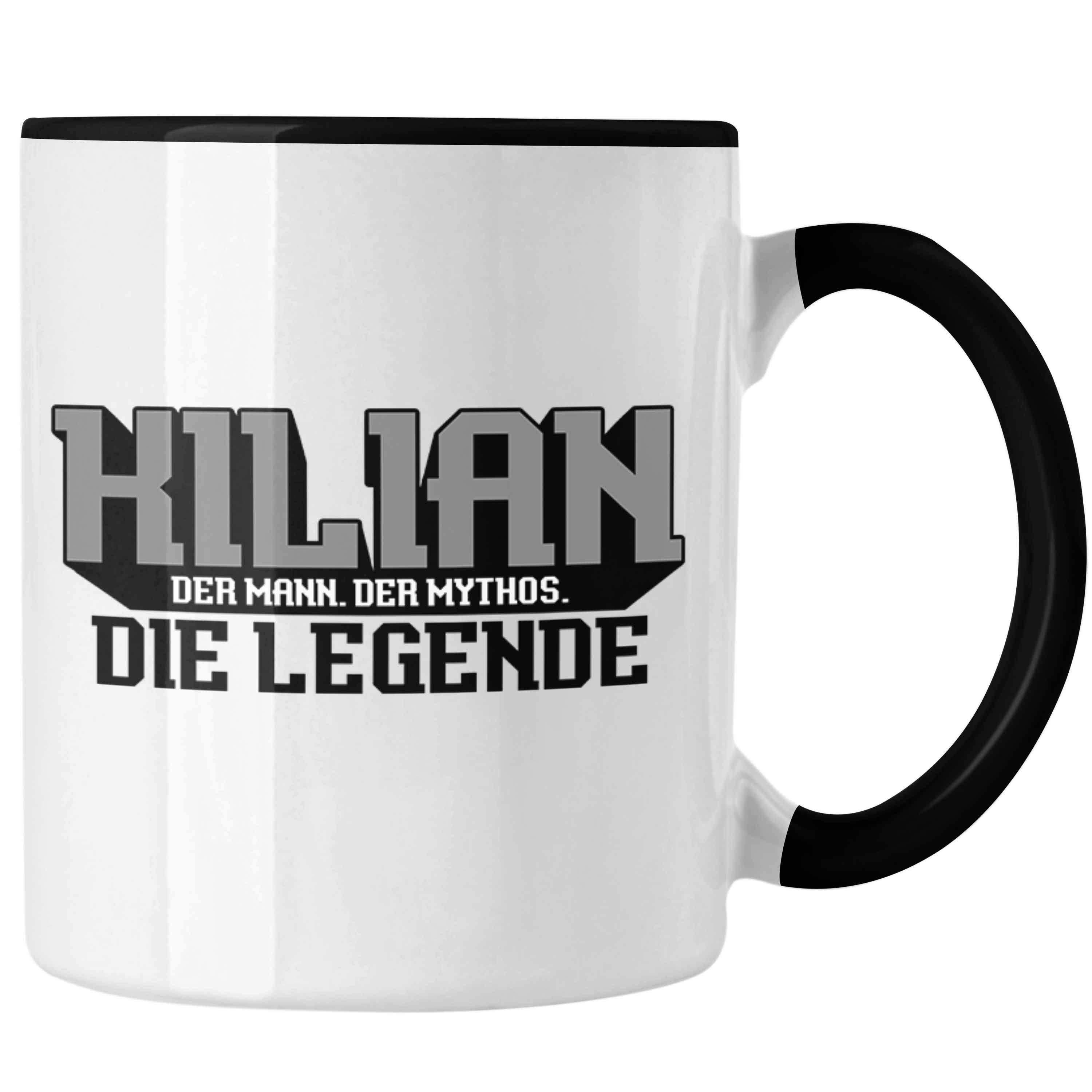 Trendation Tasse Kilian Tasse Namen Spruch Namenstag Schwarz