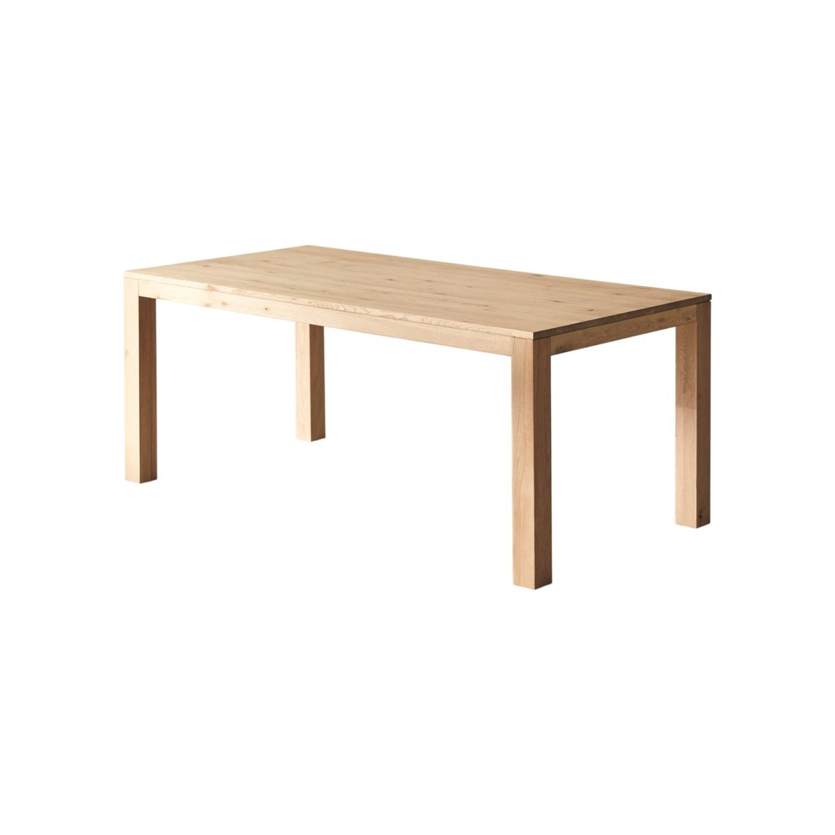 Tikamoon Esstisch Tisch aus massivem Eichenholz mit Knoten, 6–8 Pers. Eden