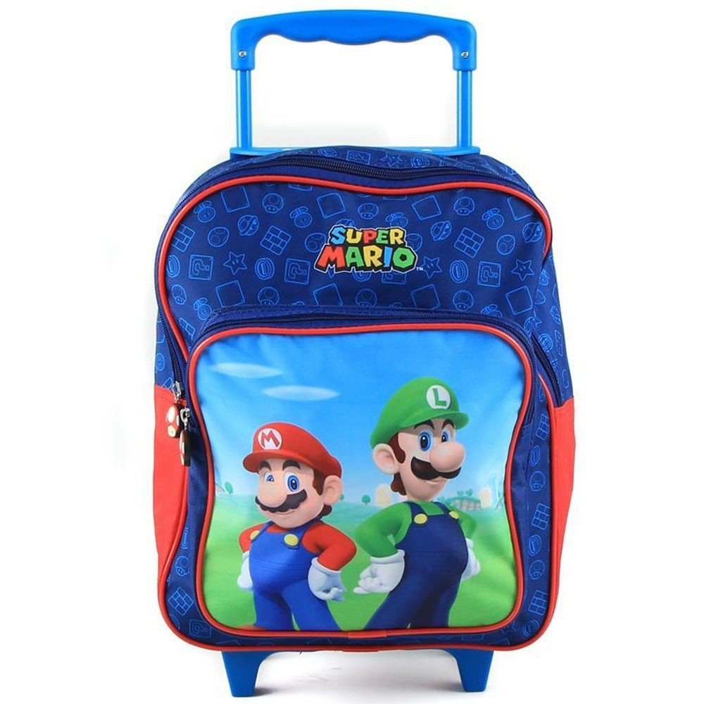 Super Mario Kinderrucksack 39 CM Rolltasche Schultasche Kindergarten Schulanfang