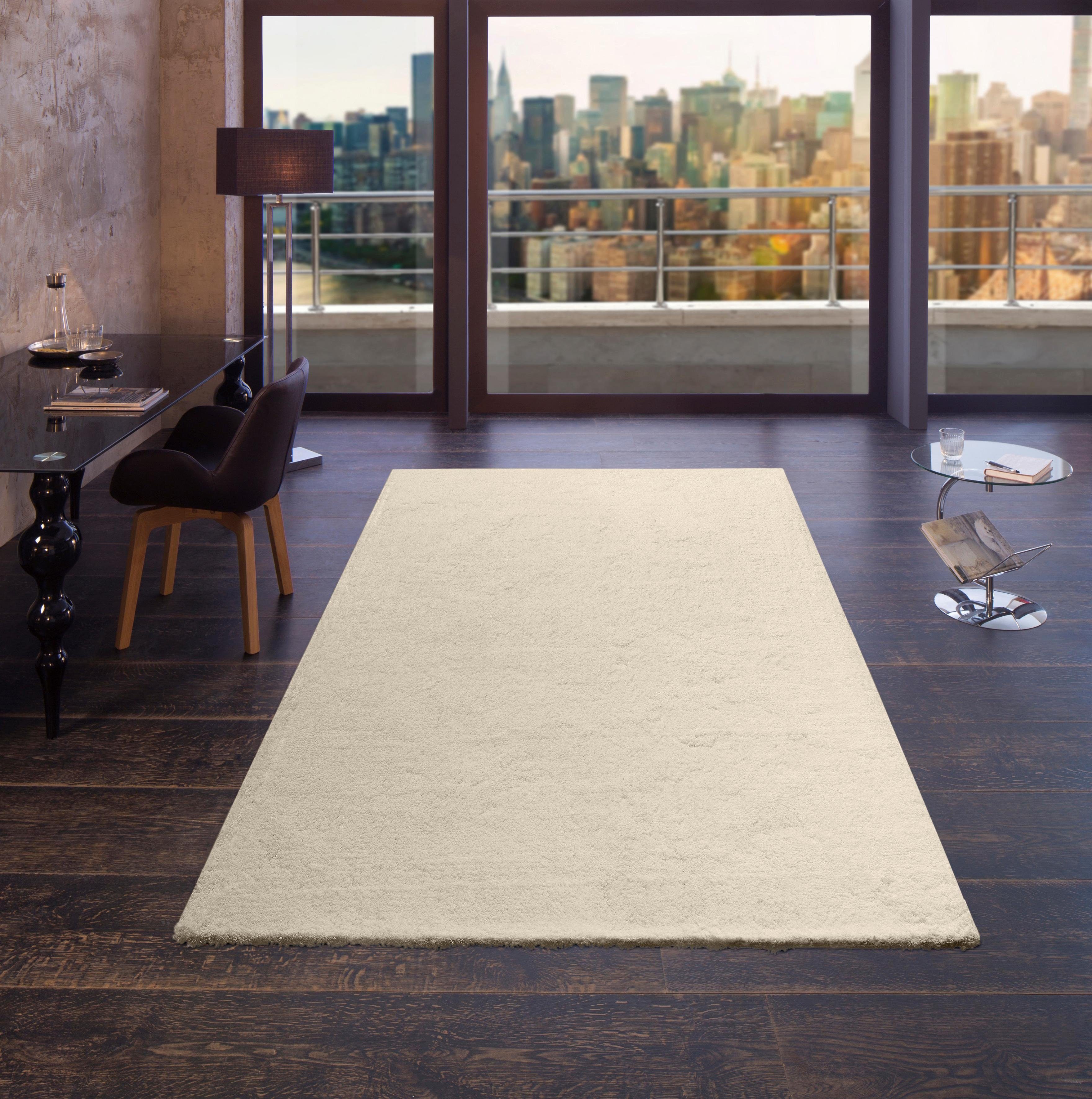 my home Hochflor-Teppich Microfaser Teppich Magong, günstig online kaufen