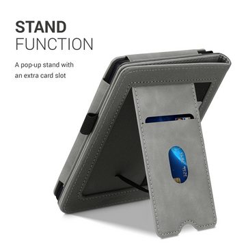 kwmobile E-Reader-Hülle Schutzhülle für Tolino Shine 3, Handschlaufe - Cover Herz Brush Design
