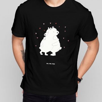 Mr. & Mrs. Panda T-Shirt Eisbär Umarmen - Schwarz - Geschenk, Tiermotive, lustige Sprüche, Lus (1-tlg)