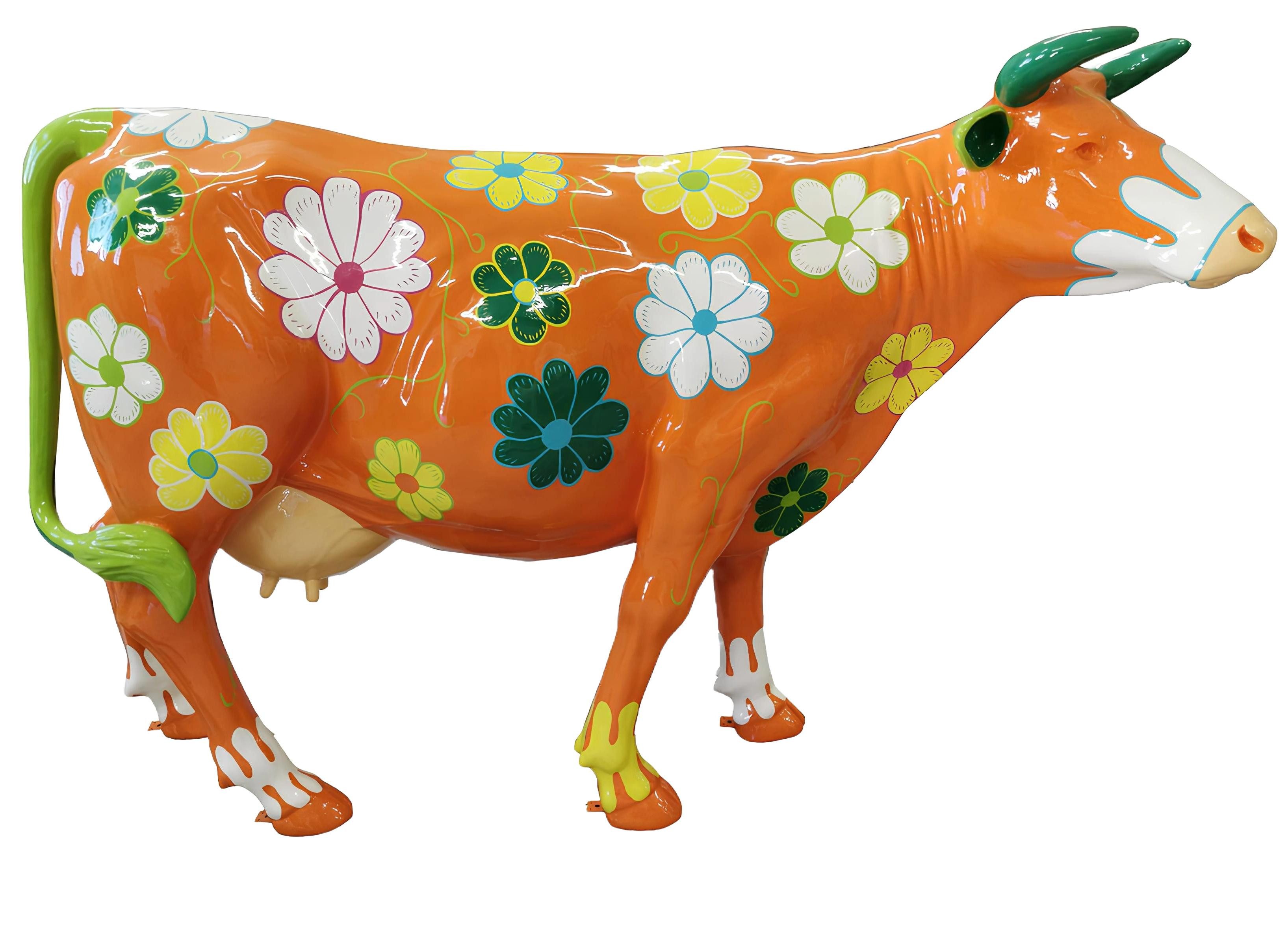 Xlmoebel Skulptur Moderne Rind-Figur aus hochwertigem Material für Garten (1 St., Skulptur A685B-147x210x55 cm), Hergestellt in Europa