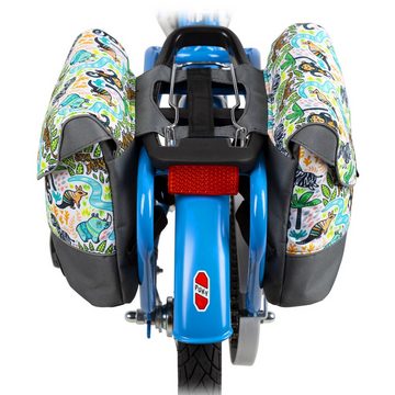 BambiniWelt by Rafael K. Gepäckträgertasche Gepäckträgertasche Fahrradtasche für Kinder z.B. für alle Puky Räder, eingenähte Reflektorstreifen für mehr Sicherheit in der Dämmerung