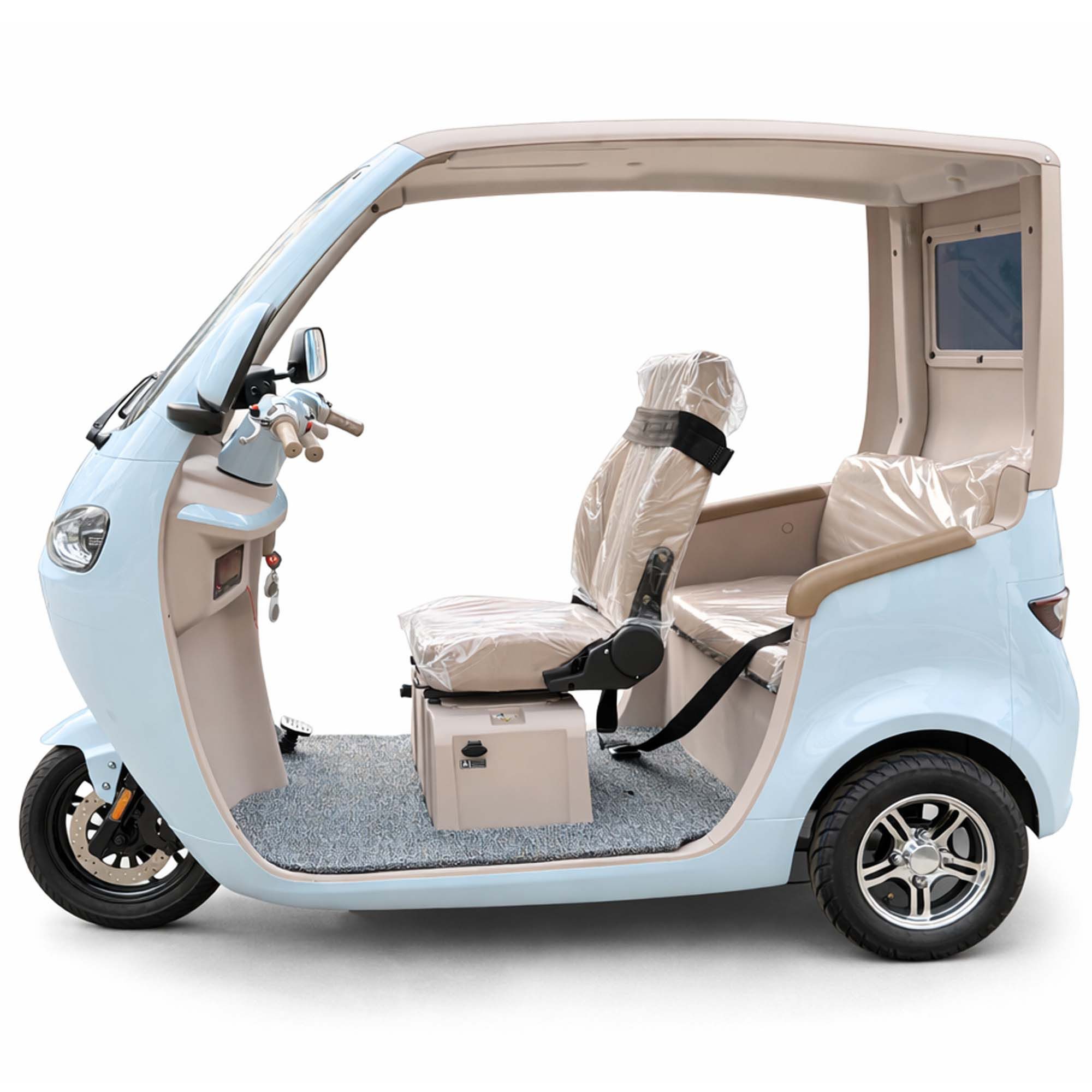 Urban Hopper E-Motorroller Elektro-Kabinenroller Urban Hopper Cabin Flex 2-Sitzer Seniorenmobil, 1200 W, 40 km/h, 1.2KW Motor Blei-Gel Akku 60V 45 Ah ca. 70km Reichweite