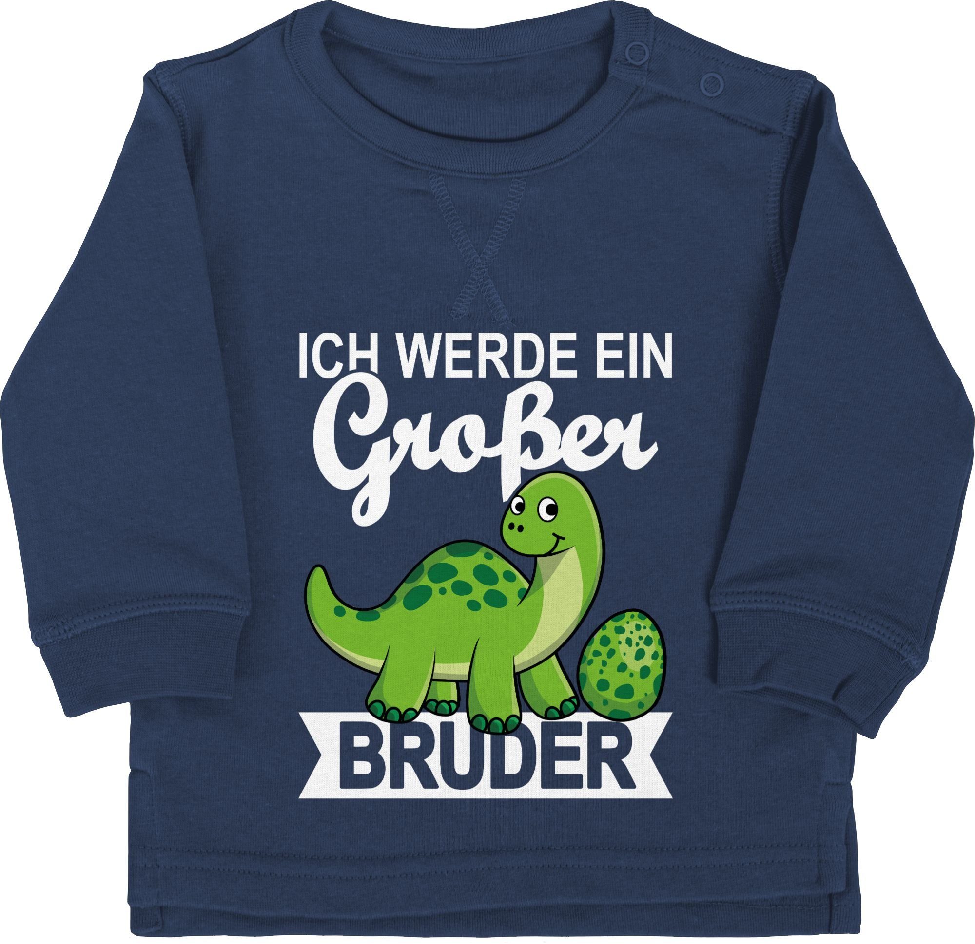 Sweatshirt Ich werde ein großer Bruder mit Dinos