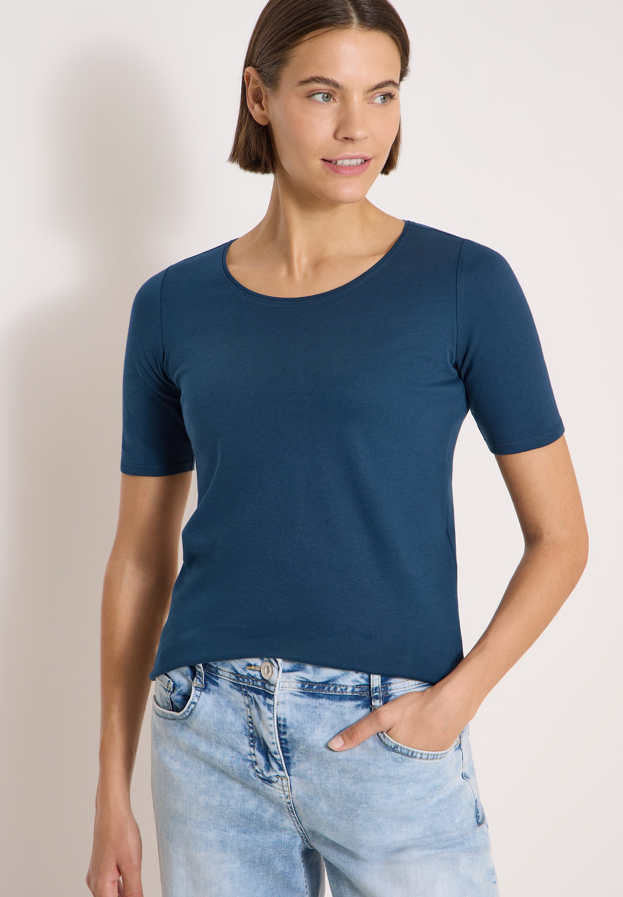 CECIL T-Shirt in Unifarbe