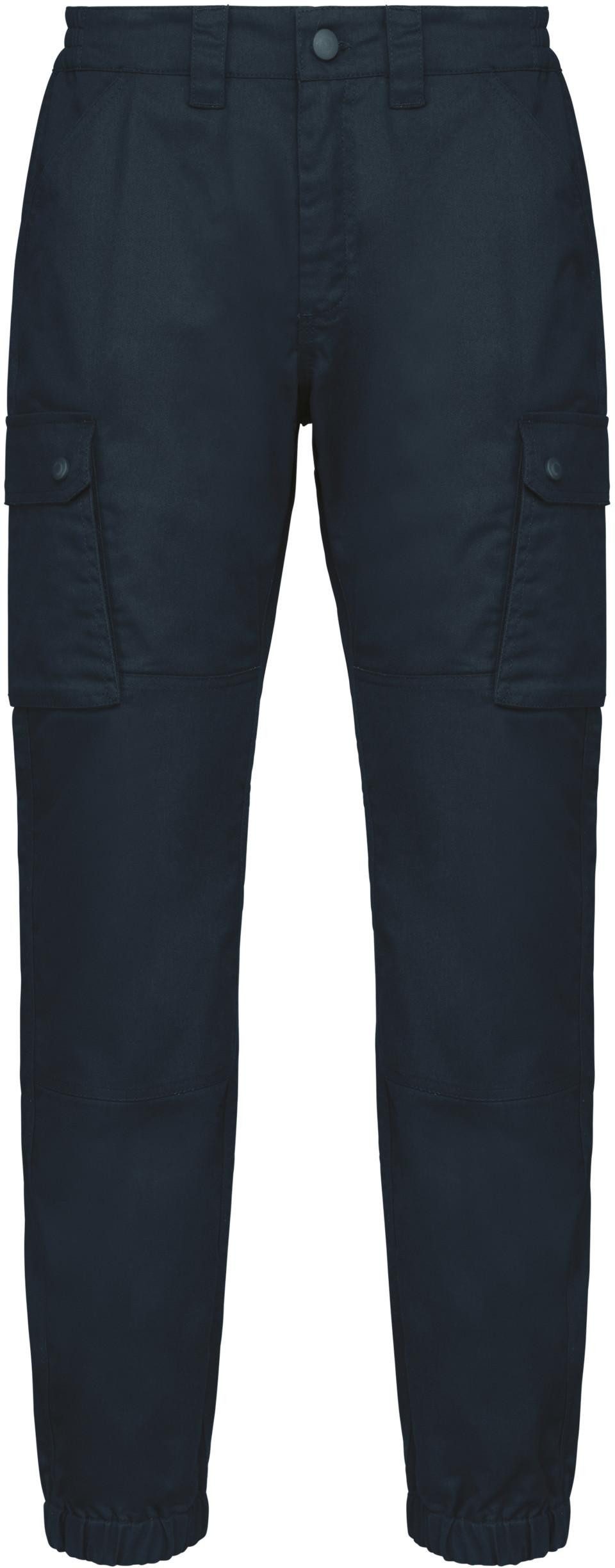 Arbeitshose Unisex-Cargo-Hose mit elastischem Saum