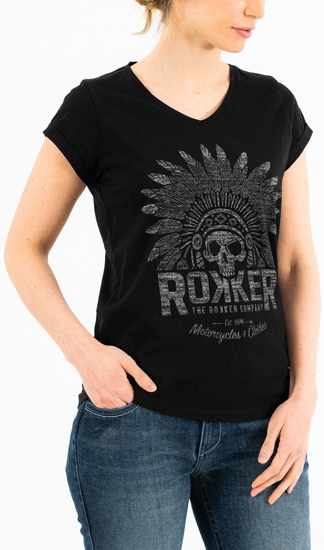 Rokker T-Shirt Indian Bonnet Damen T-Shirt