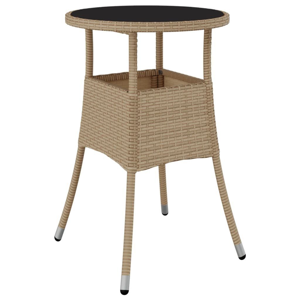 vidaXL Gartentisch Gartentisch Ø60x75 cm Hartglas günstig online kaufen