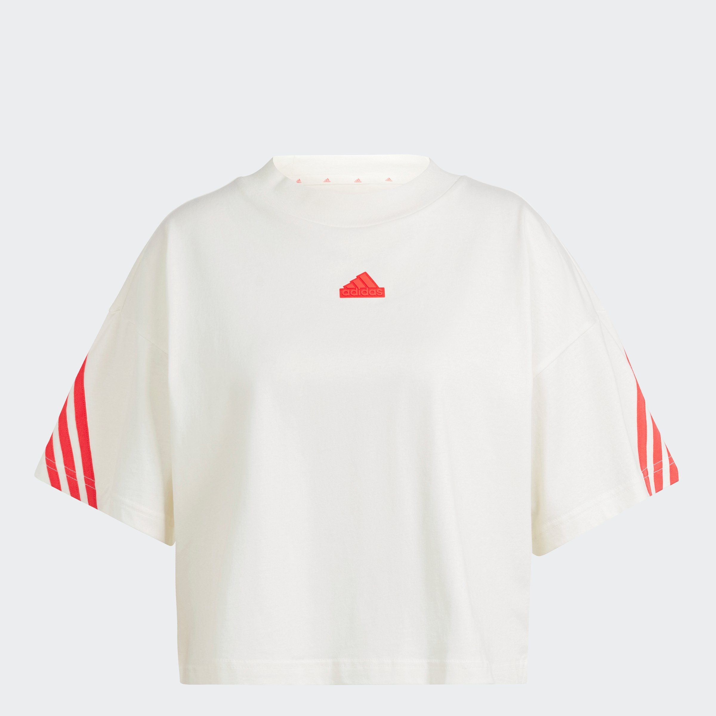 TEE W OWHITE/BRIRED adidas T-Shirt FI 3S Sportswear