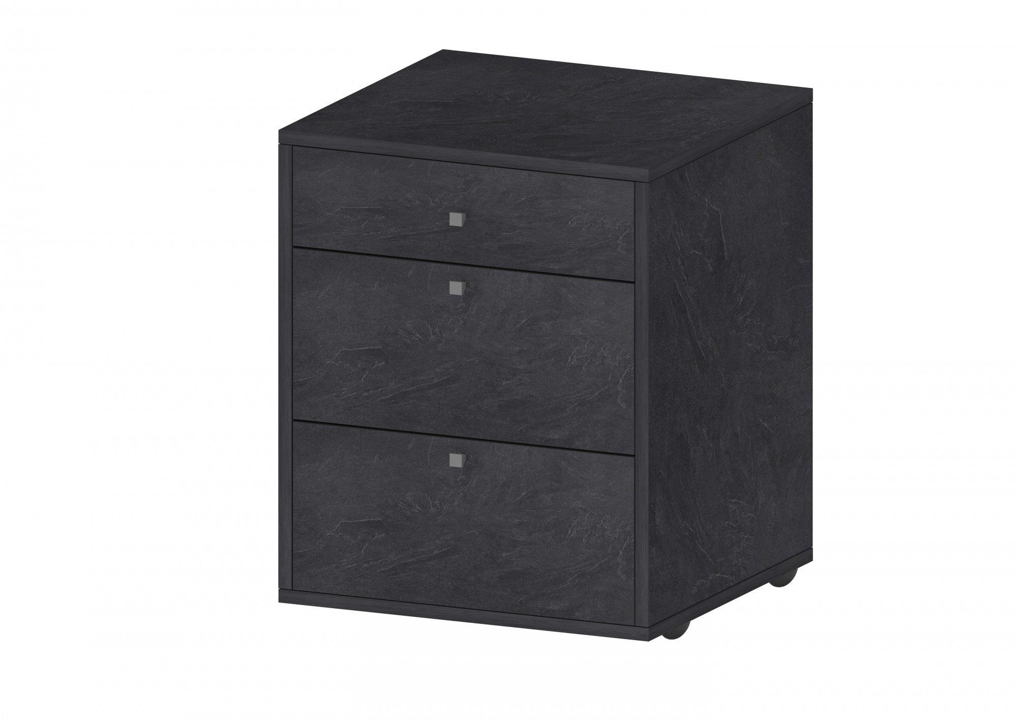 Home affaire Rollcontainer ESSE, (1 St), mit 3 Schubladen, Schreibtischcontainer, Höhe 61 cm