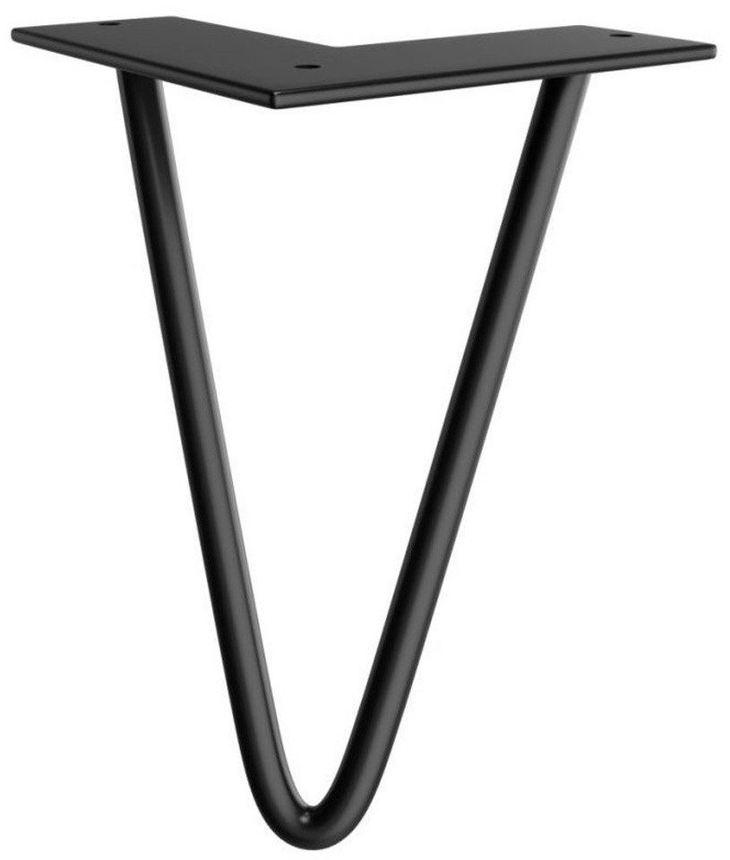 Sapho Möbelfuß Möbelbein, Höhe 200mm, schwarz matt, Sapho-30387