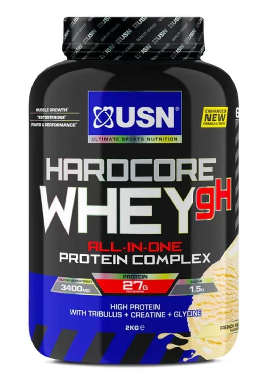 USN USN HARDCORE WHEY gH,2000g Pulver