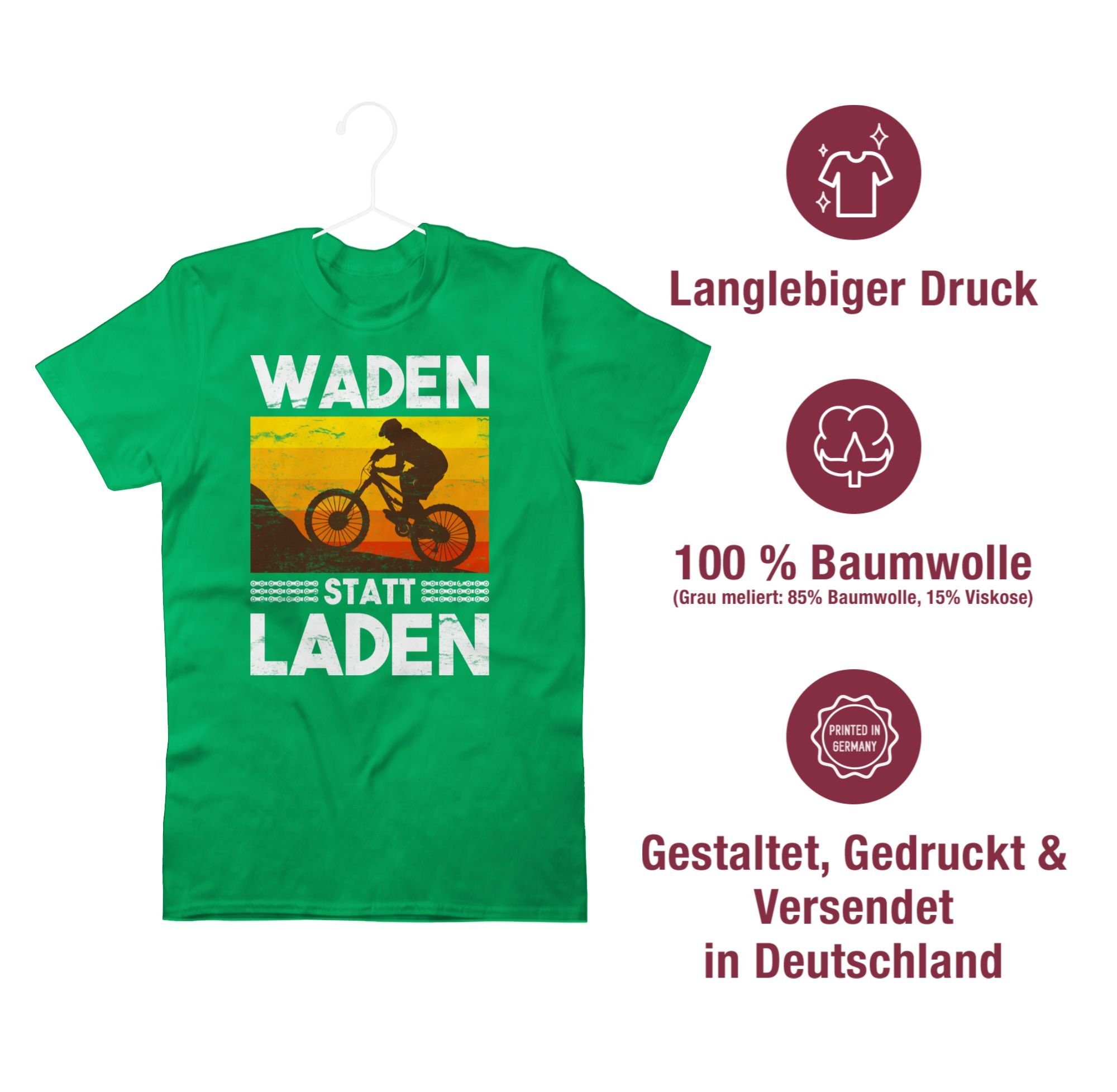 03 statt T-Shirt Bekleidung Grün Radsport weiß Laden Fahrrad Waden Vintage Shirtracer