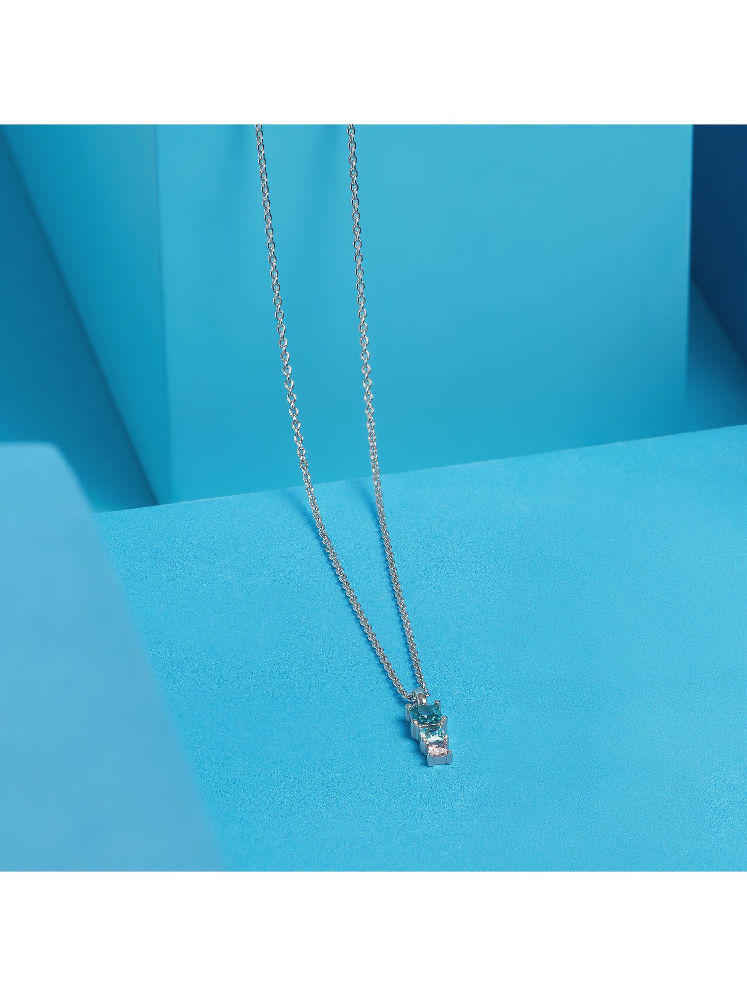 Esprit Silberkette, SQUARE COLORS silber...