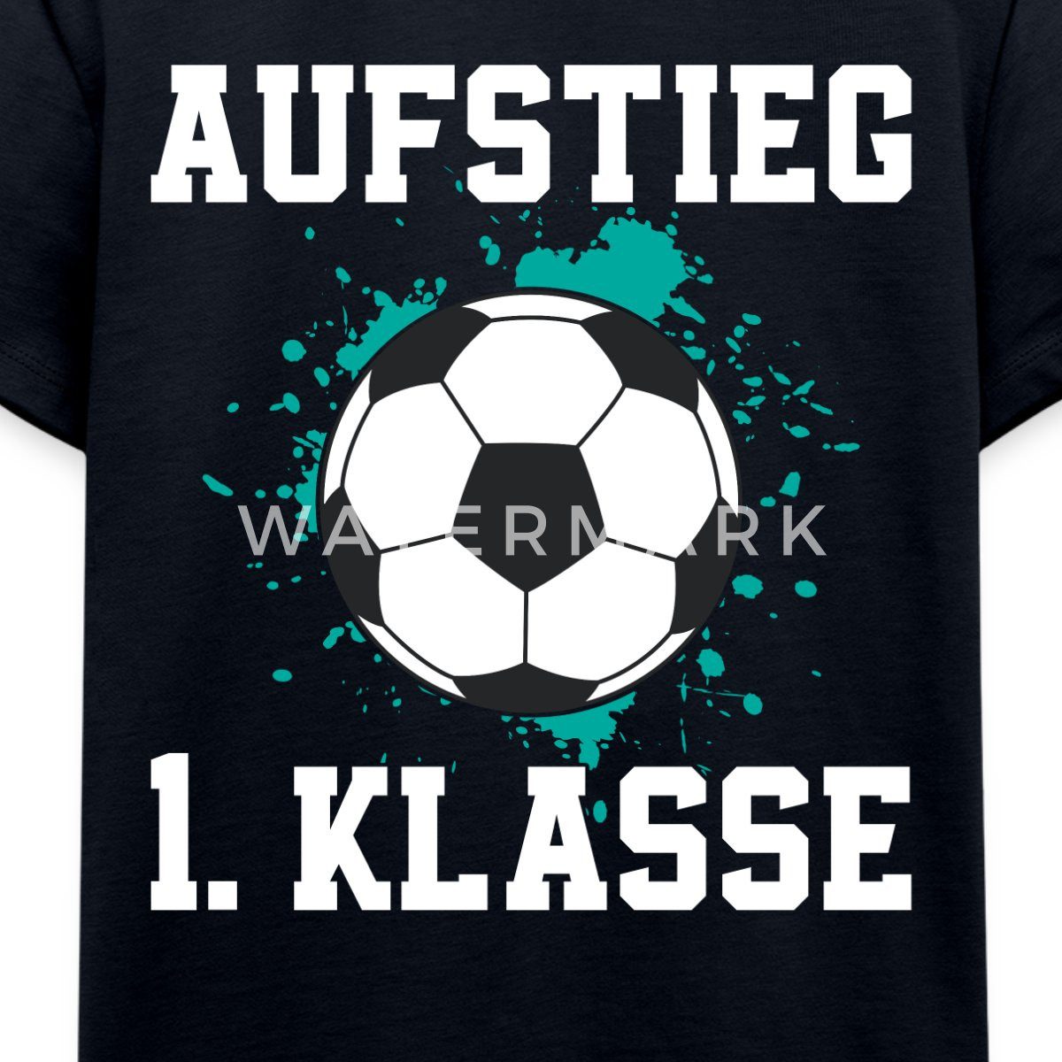 Spreadshirt T-Shirt Einschulung Schulkind Fußball Geschenk 1. Klasse Kinder Premium T-Shir (1-tlg)