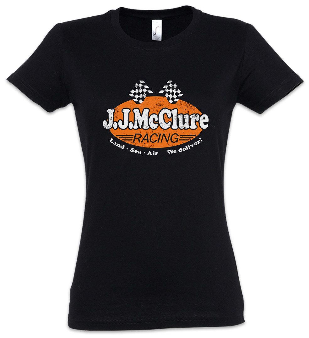 Print-Shirt J. J. Mcclure Racing Damen T-Shirt The Auf Dem Cannonball Highway Race