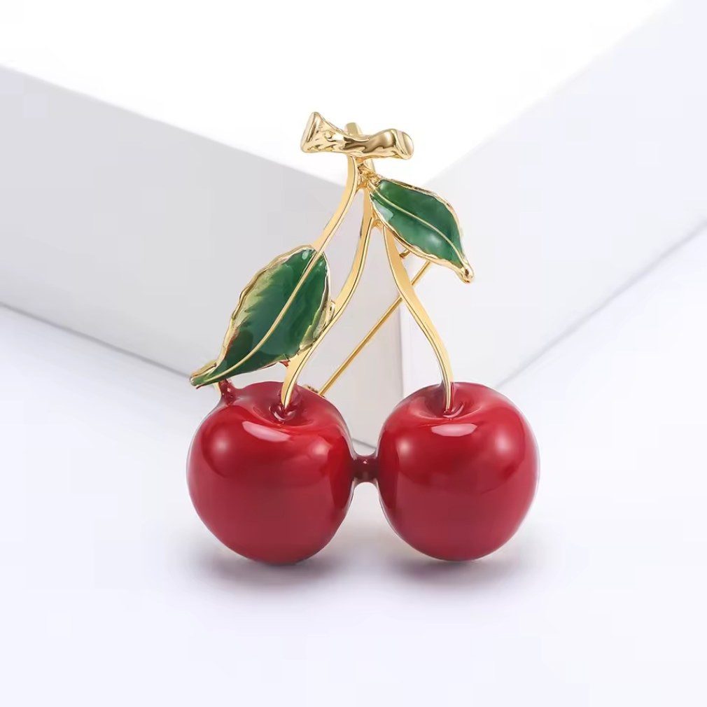 Dark-Desires Brosche Dekorative Brosche Kirsche rockabilly Accessoires, Dam günstig online kaufen