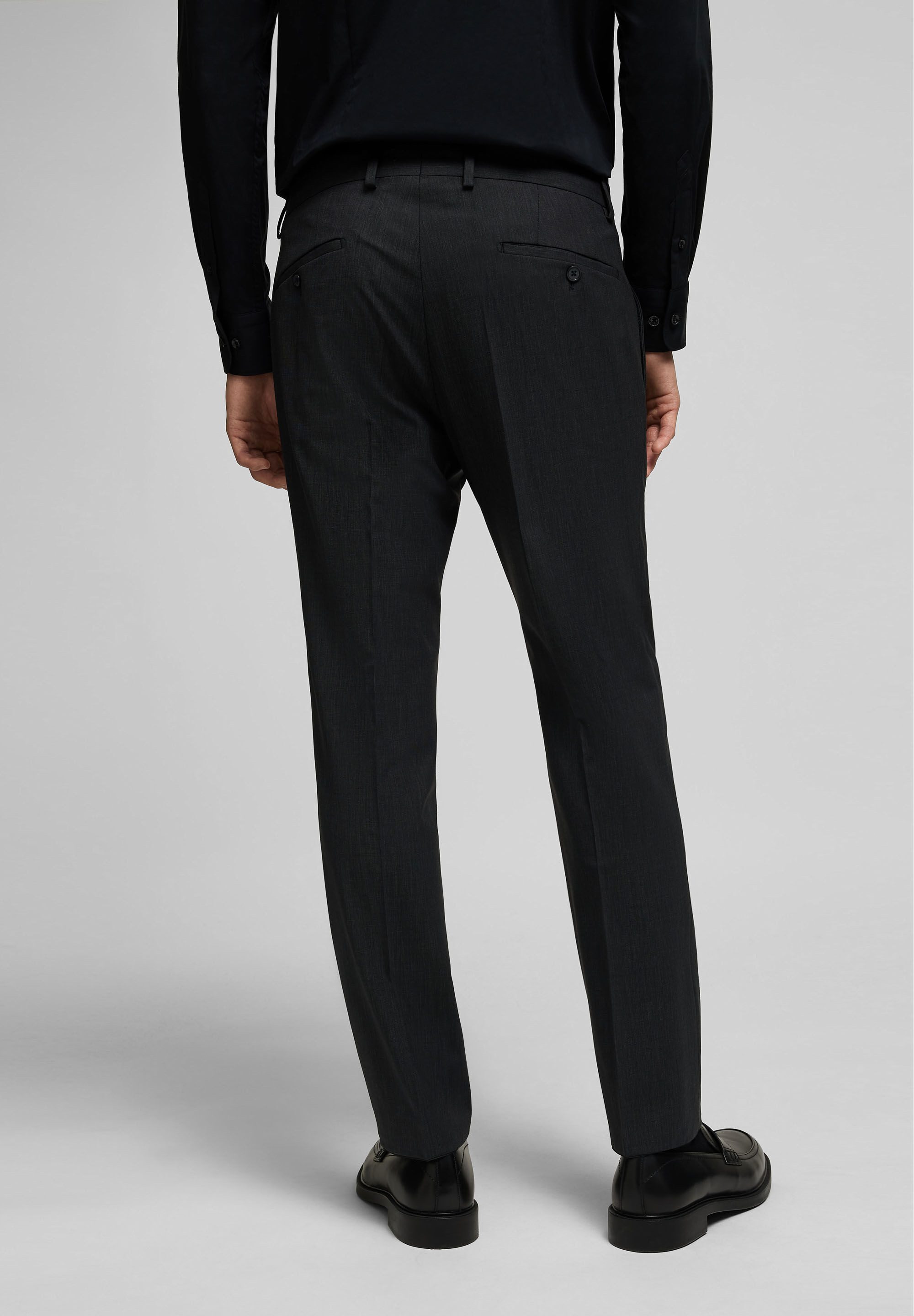 HECHTER PARIS Anzughose (1-tlg) Hochwertige, nachhaltige Wollmischung mit Stretch-Anteil