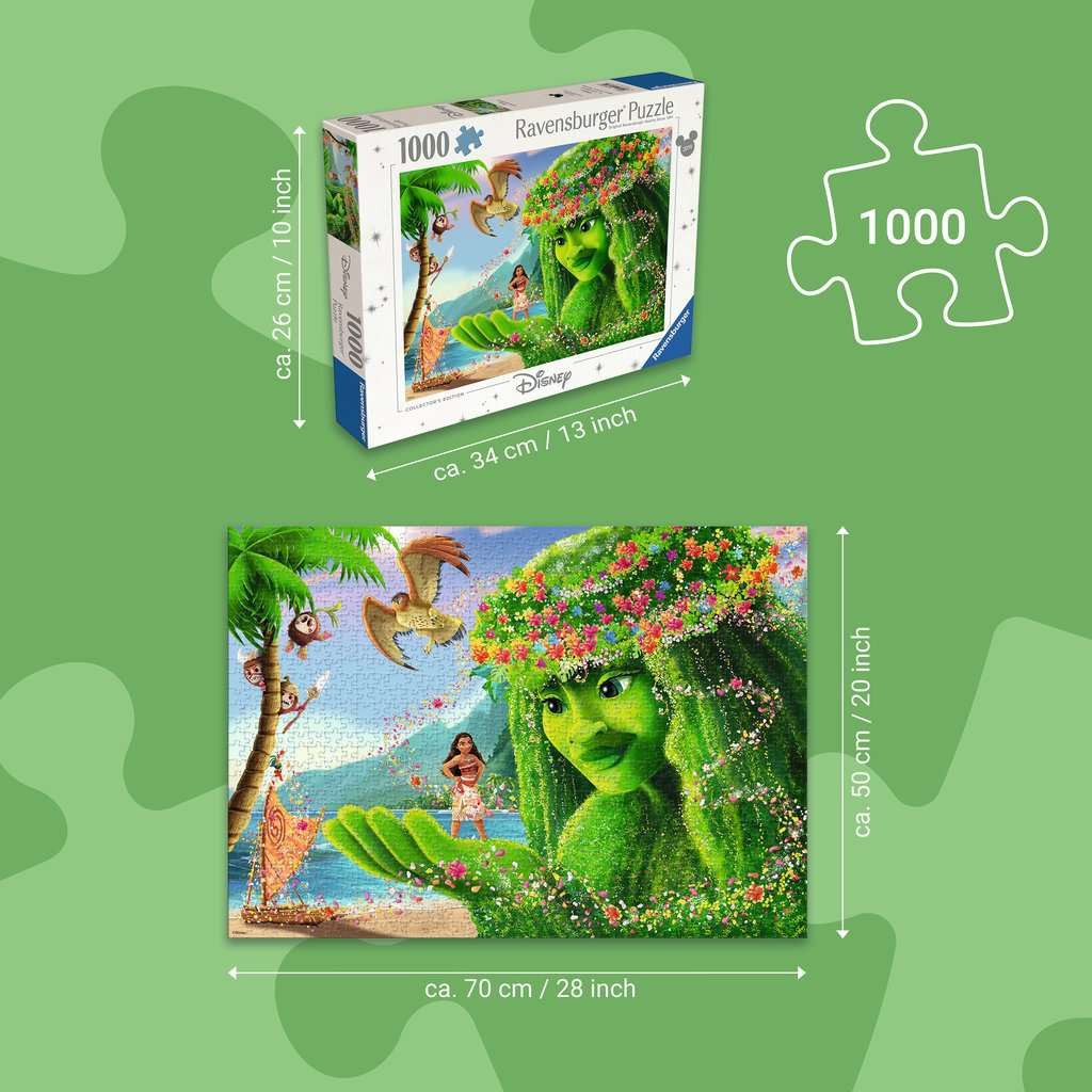 Ravensburger Puzzle Ravensburger Puzzle 1000 Teile – Vaiana, Disney Collector’s Edition, 1000 Puzzleteile