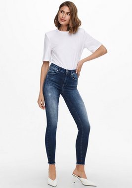 ONLY Skinny-fit-Jeans ONLBLUSH LIFE MID SK ANK RAW