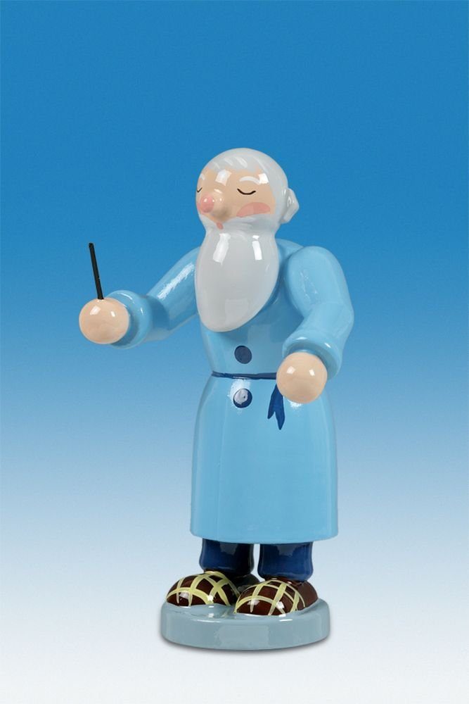 Weihnachtsfigur Holzfigur Petrus als Dirigent Höhe 6cm NEU