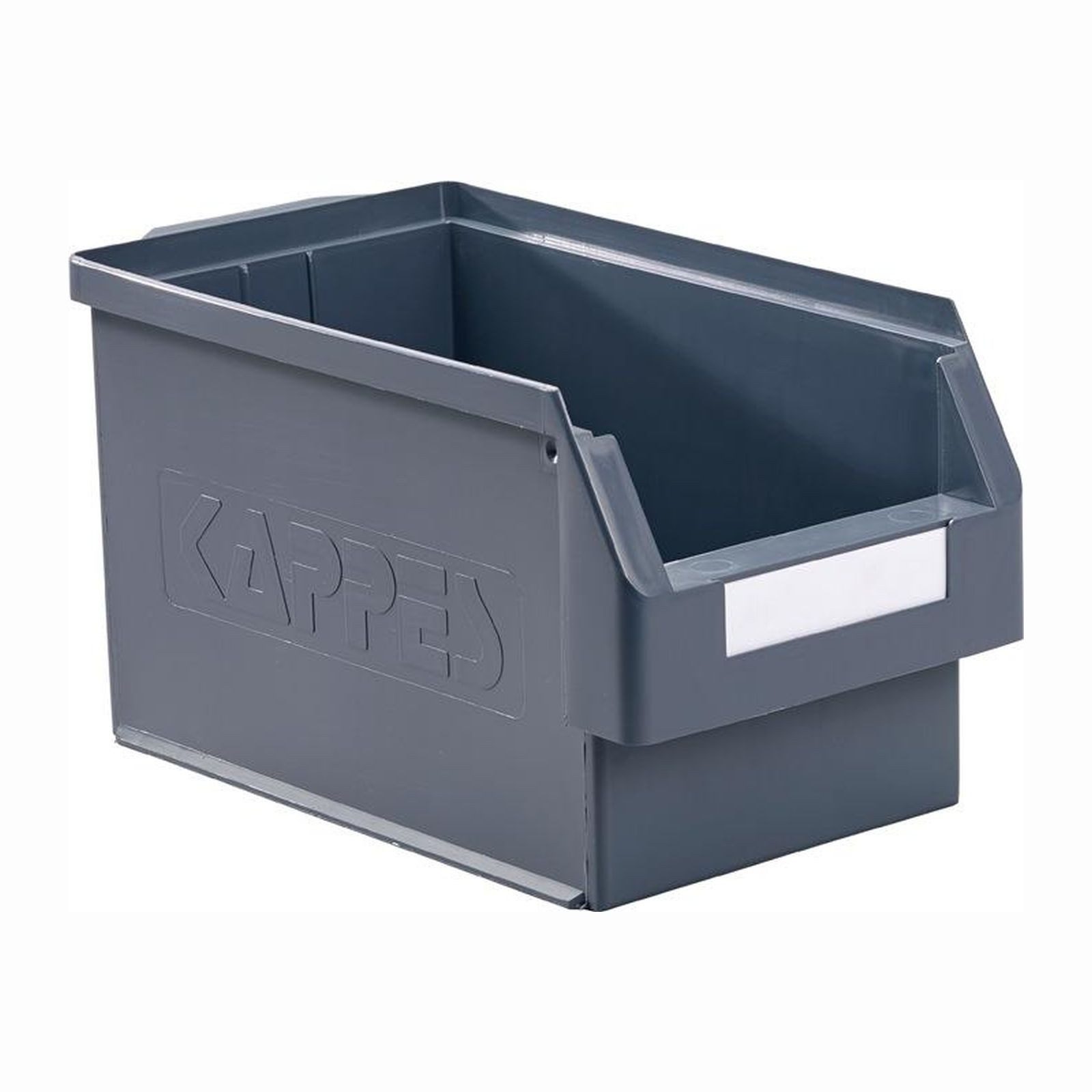 KAPPES Aufbewahrungsbox KAPPES Sichtlagerkasten L 350 x B 200 x H 200 mm grau - 6002.00.0...