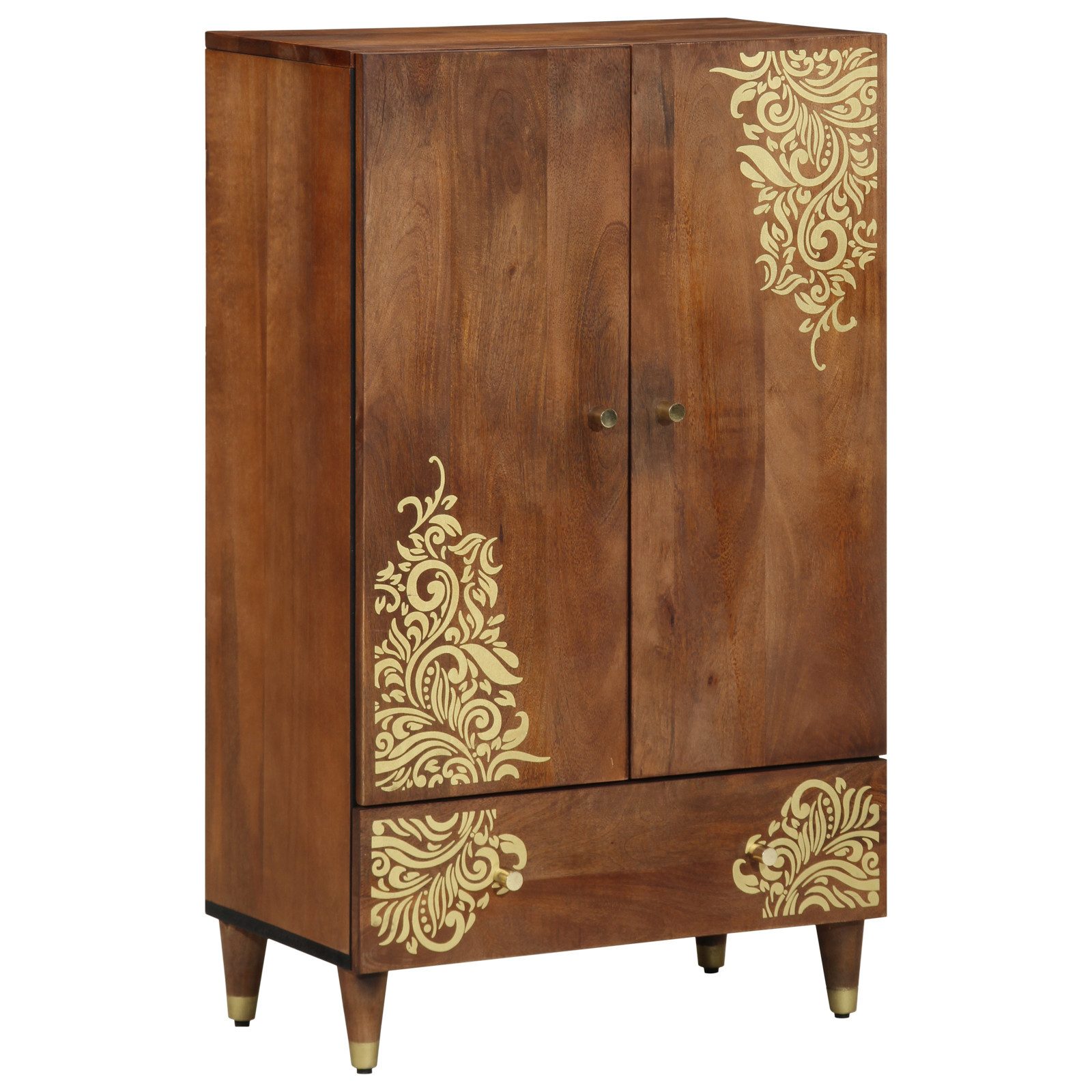 vidaXL Media-Regal Highboard 60x33x100 cm Massivholz, 1-tlg.