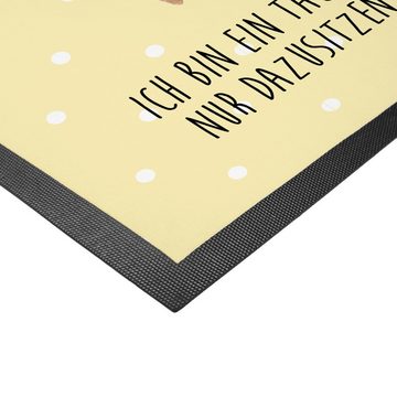 Fußmatte Robbe lachend - Gelb Pastell - Geschenk, Nordsee, lustige Sprüche, Ma, Mr. & Mrs. Panda, Höhe: 0.6 mm