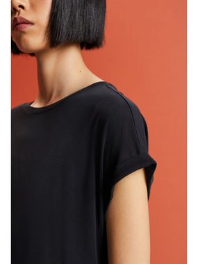 Esprit T-Shirt Cupro-T-Shirt (1-tlg)