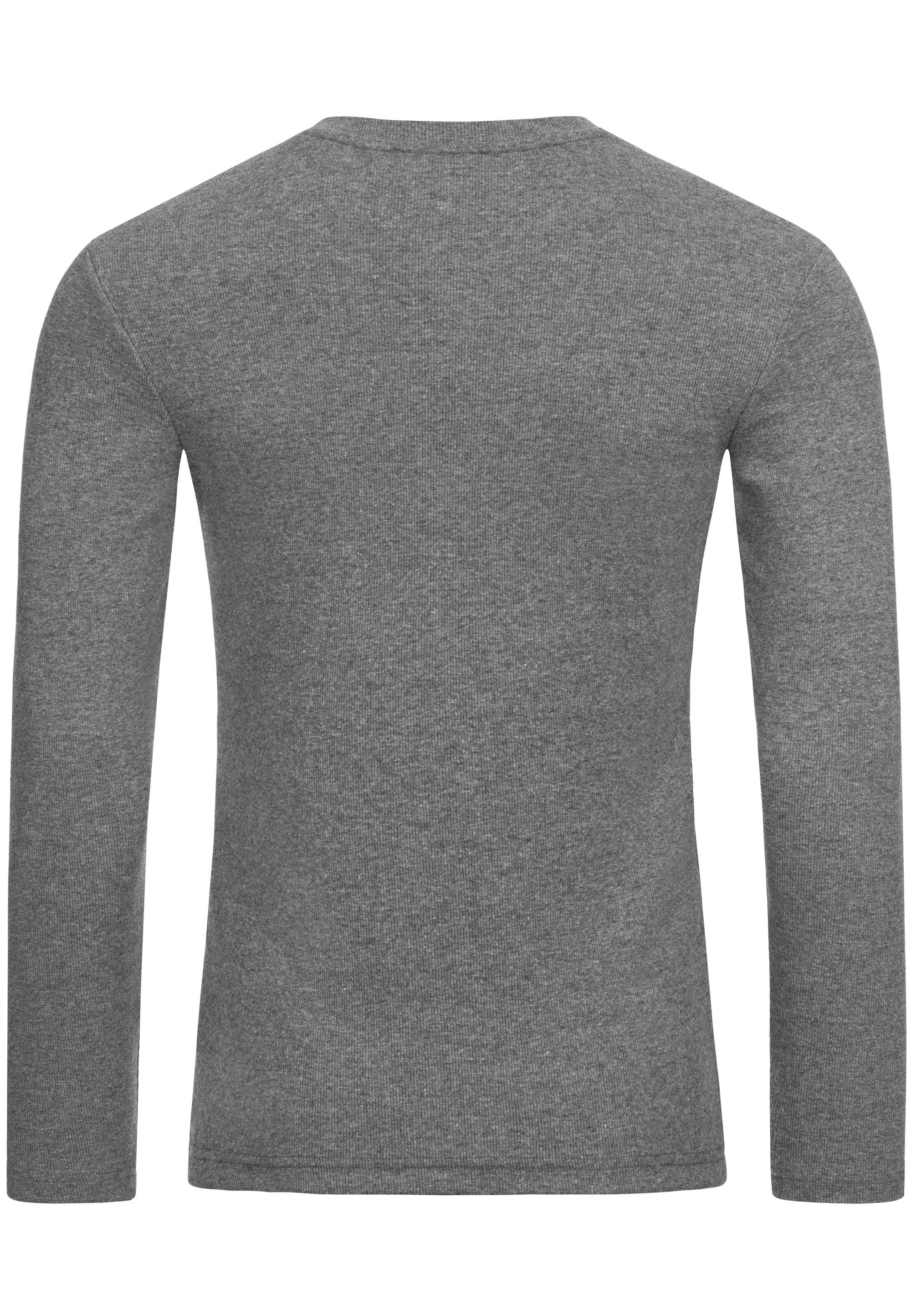 RedBridge Langarmshirt mit Reißverschluss Sportlicher Look günstig online kaufen