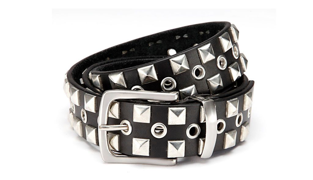 emeco Nietengürtel Pyramiden Nieten Gürtel Biker Gürtel Schwarz Nietengürte günstig online kaufen