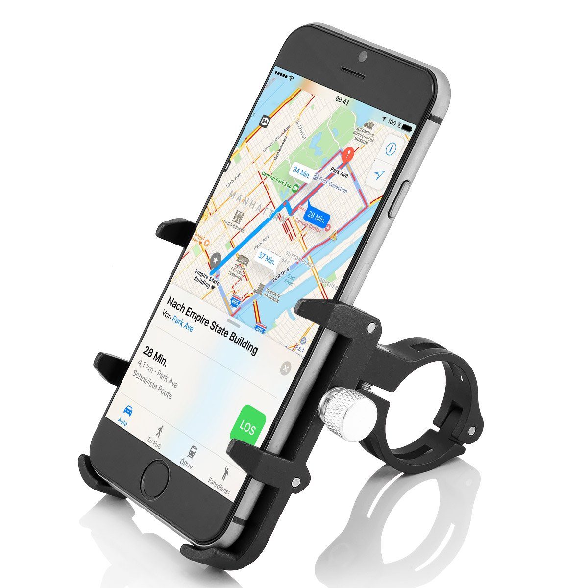 MidGard Smartphone-Halterung PRO3 Fahrrad Handy-Halterung Aluminium Motorrad e-Bike Universal, (für 4,7-7,2 Zoll Smartphone, Navi) – Bild 2 von 5