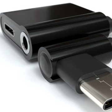 JAMEGA USB Typ C auf 3,5mm AUX Adapter USB C zu Klinke 2 in 1 Ladekabel Audio-Adapter
