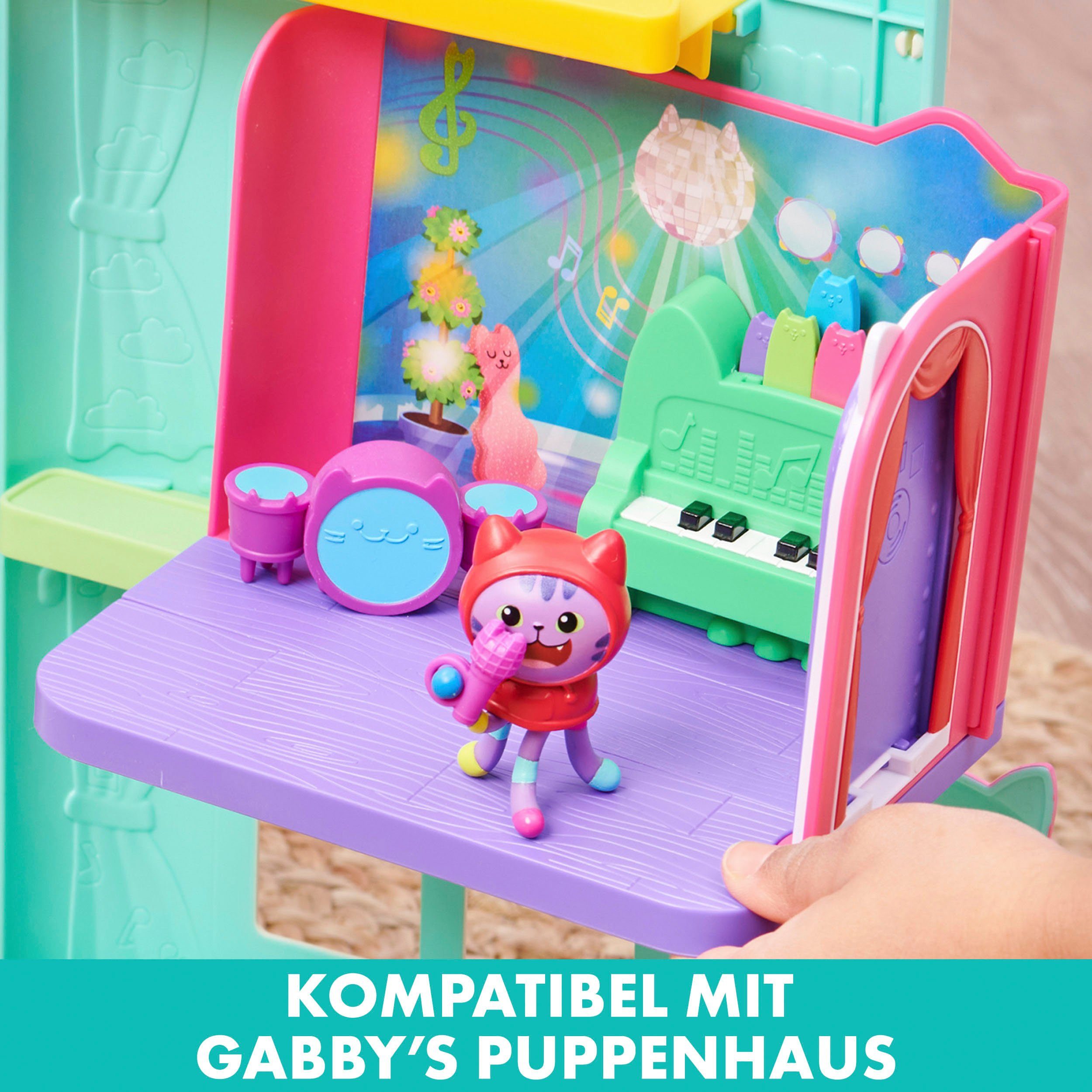 Spin Master Spielwelt Gabby's Dollhouse – Deluxe Room – DJ Catnip's Musikzimmer – Bild 2 von 5