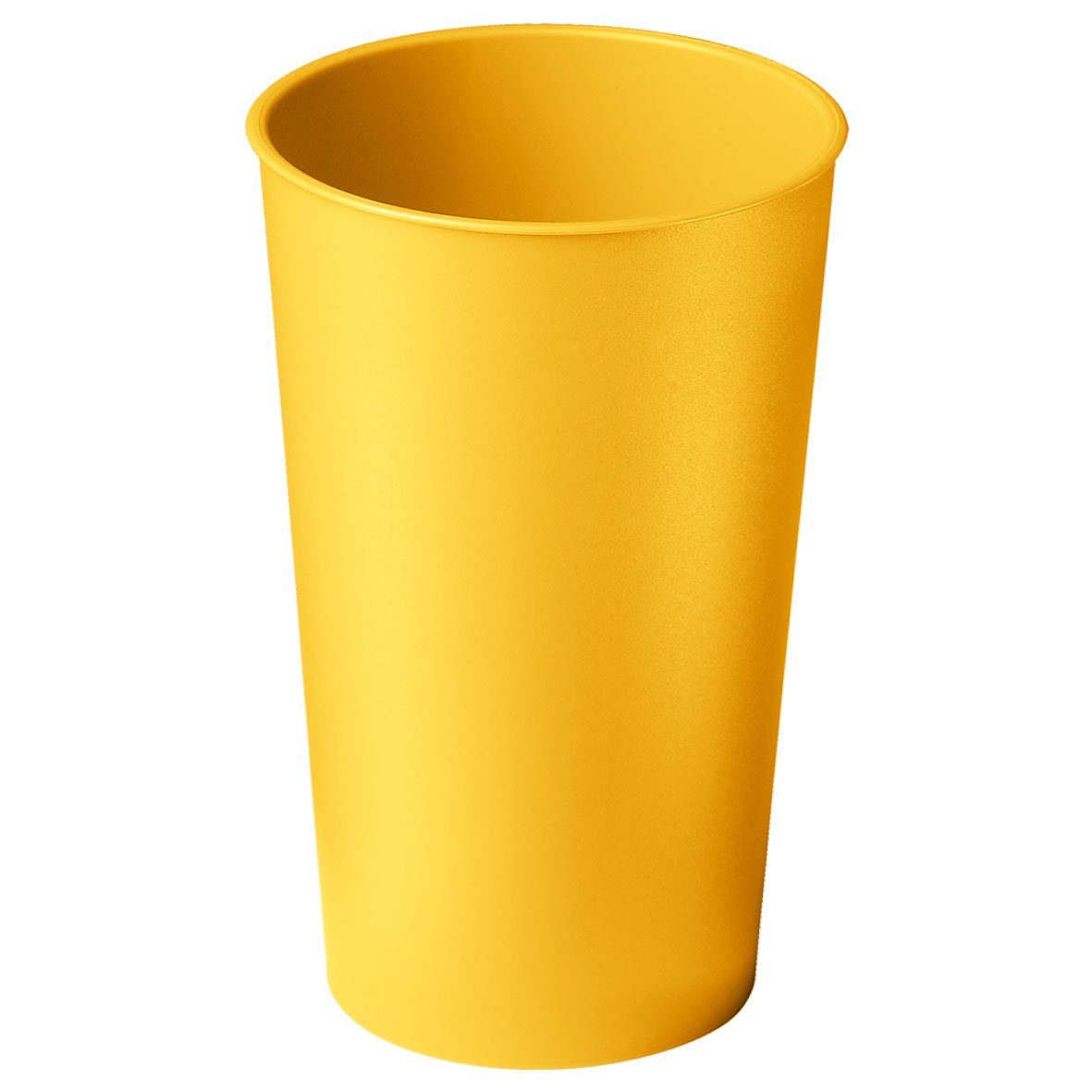 mehrweg.pro Mehrwegbecher Trinkbecher "Colour" 0,4 l, Kunststoff, (Sparset, 25-tlg., 25) standard-gelb