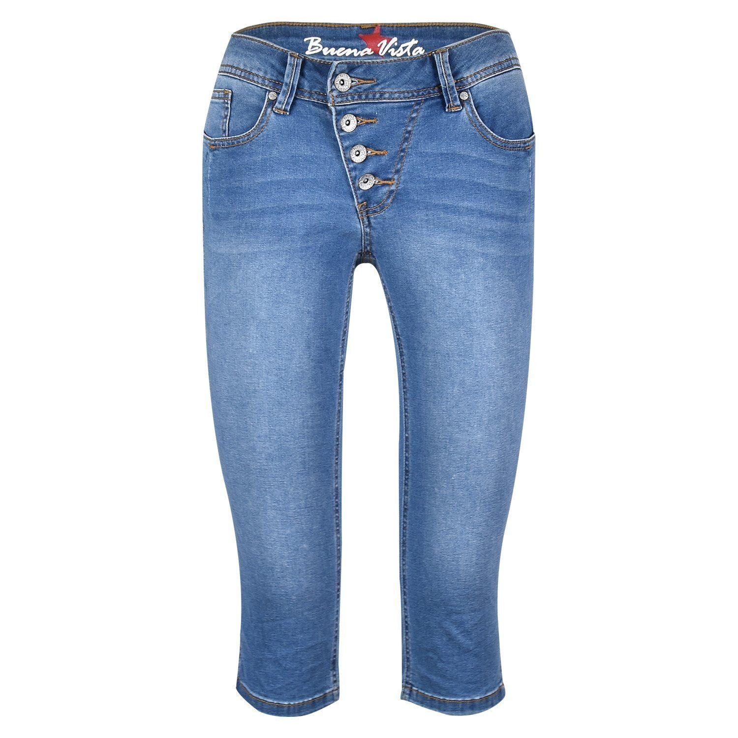 Buena Vista Stretch-Jeans BUENA VISTA MALIBU CAPRI mid stone 2303 B5232 102.9416 - Cozy Denim