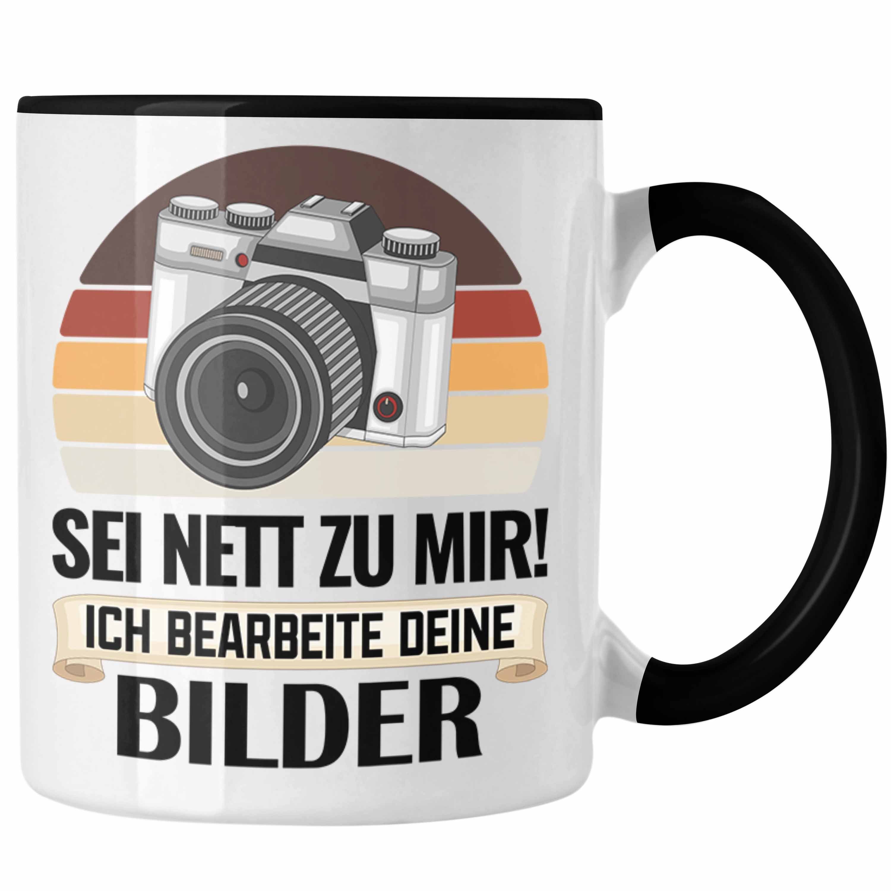 Trendation Tasse Spruch Fotograf Tasse Geschenk Sei Nett Zu Mir Ich Bearbeite Deine Bil Schwarz