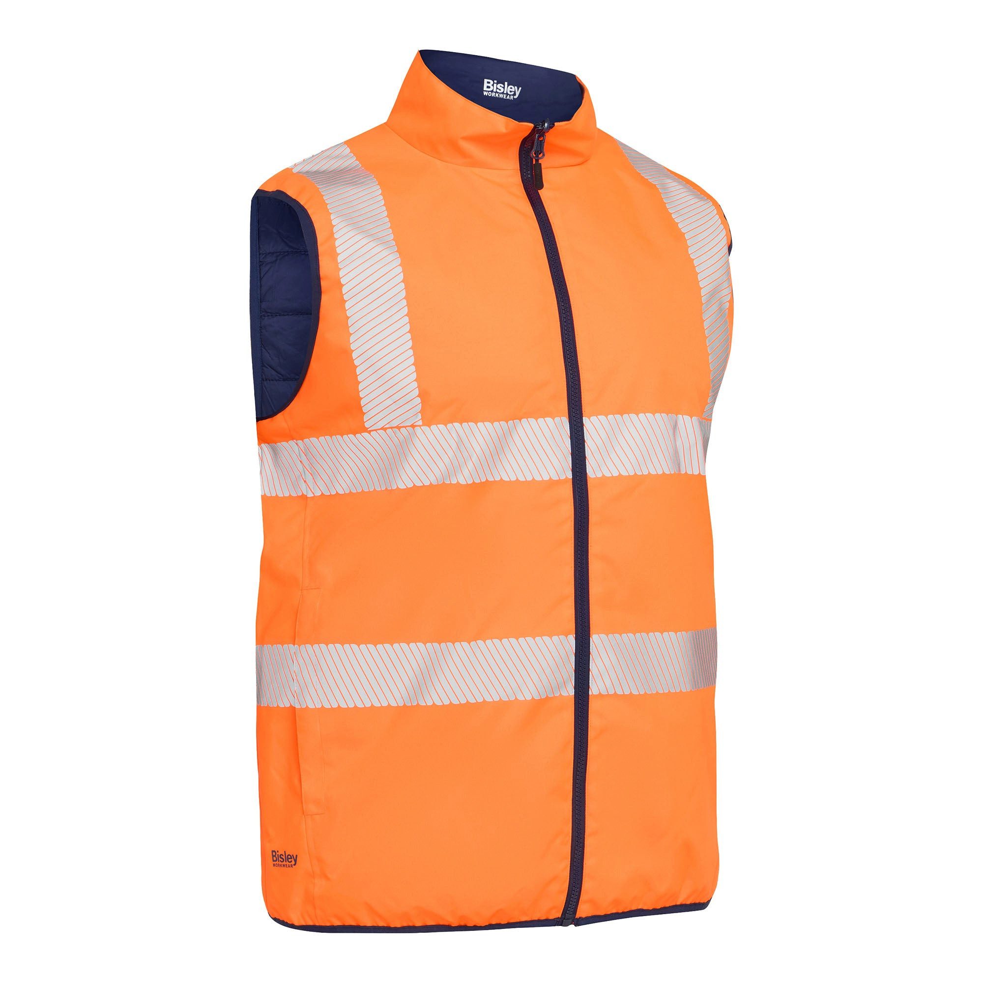 Bisley Workwear Arbeitsweste BISLEY ASHTON HI VIS Wende-Daunenweste Hohe Sichtbarkeit